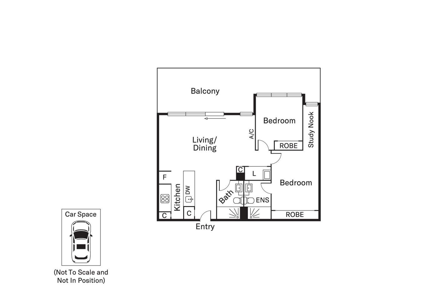 409/101 Bay Street, PORT MELBOURNE VIC 3207 - Floorplan