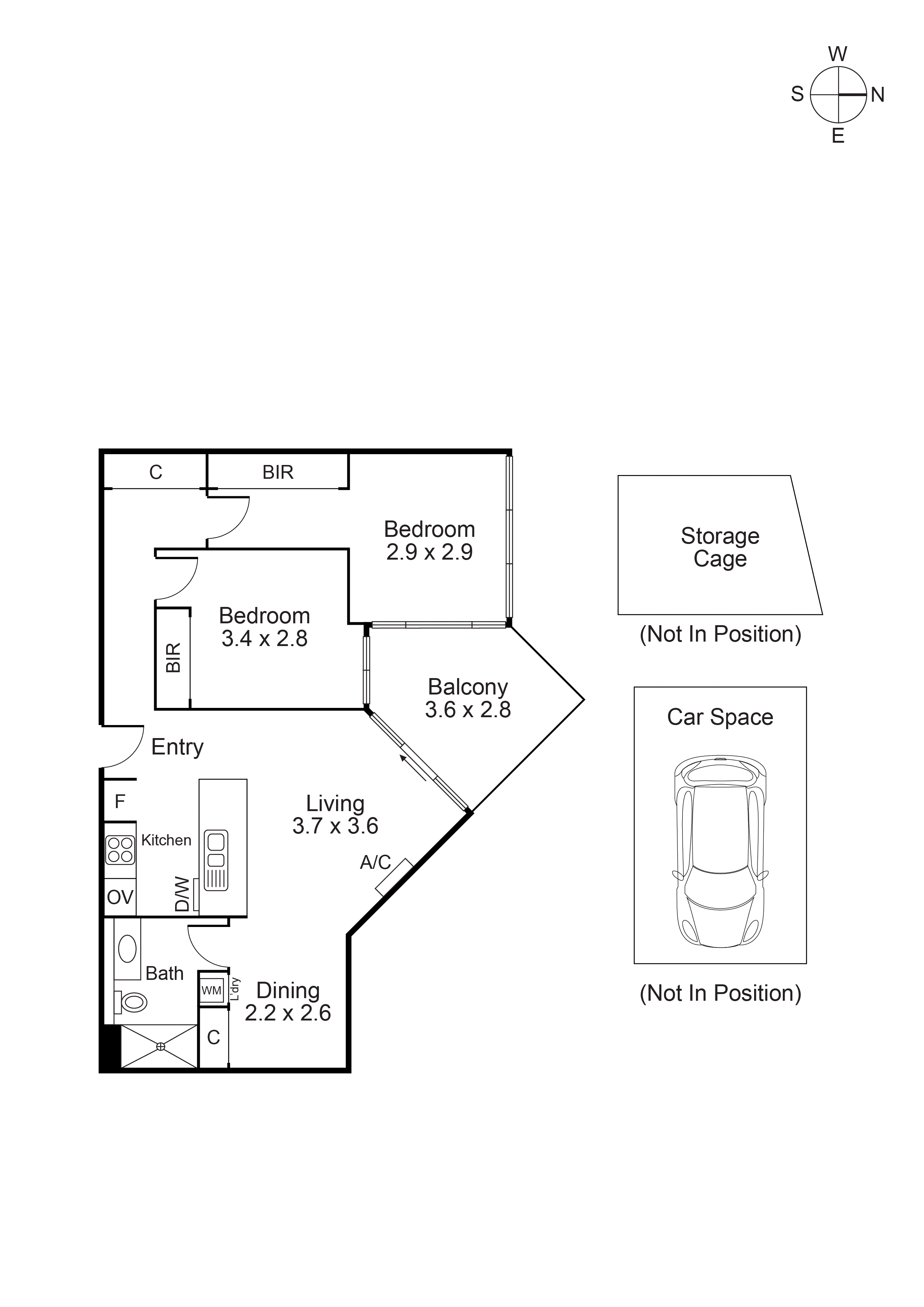 409/154 Cremorne Street, Cremorne VIC 3121 - Floorplan