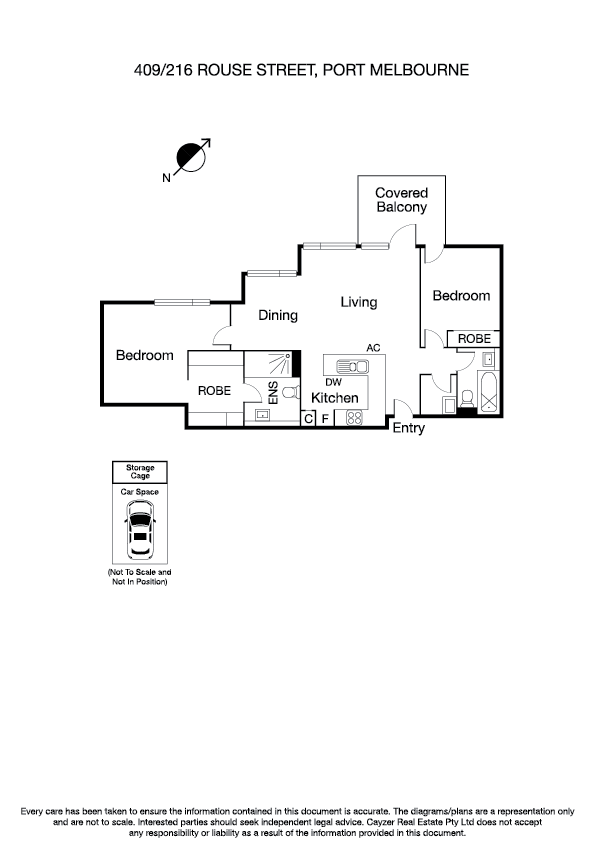 409/216 Rouse Street, PORT MELBOURNE VIC 3207 - Floorplan