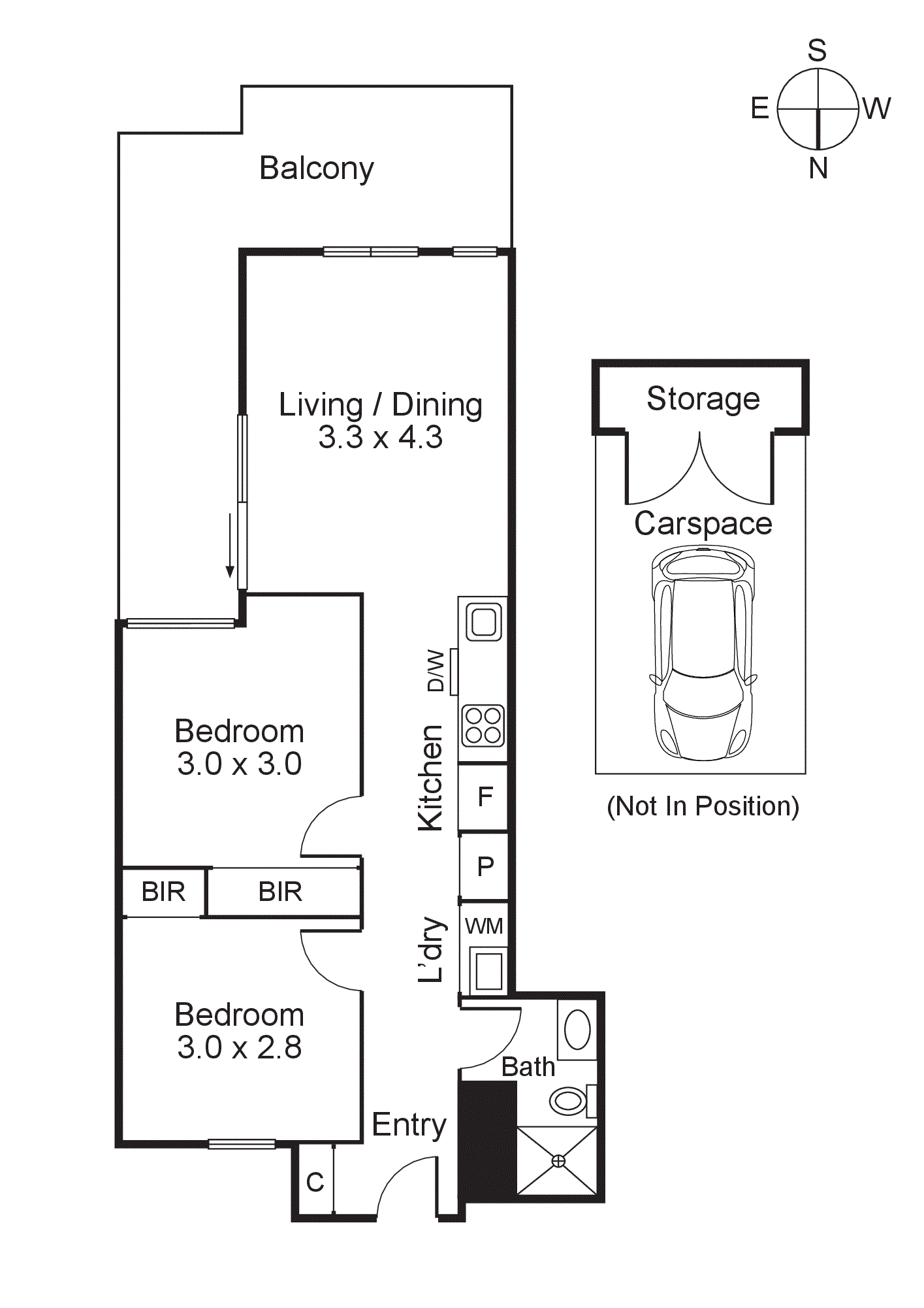 409/35 Wilson Street, South Yarra VIC 3141 - Floorplan