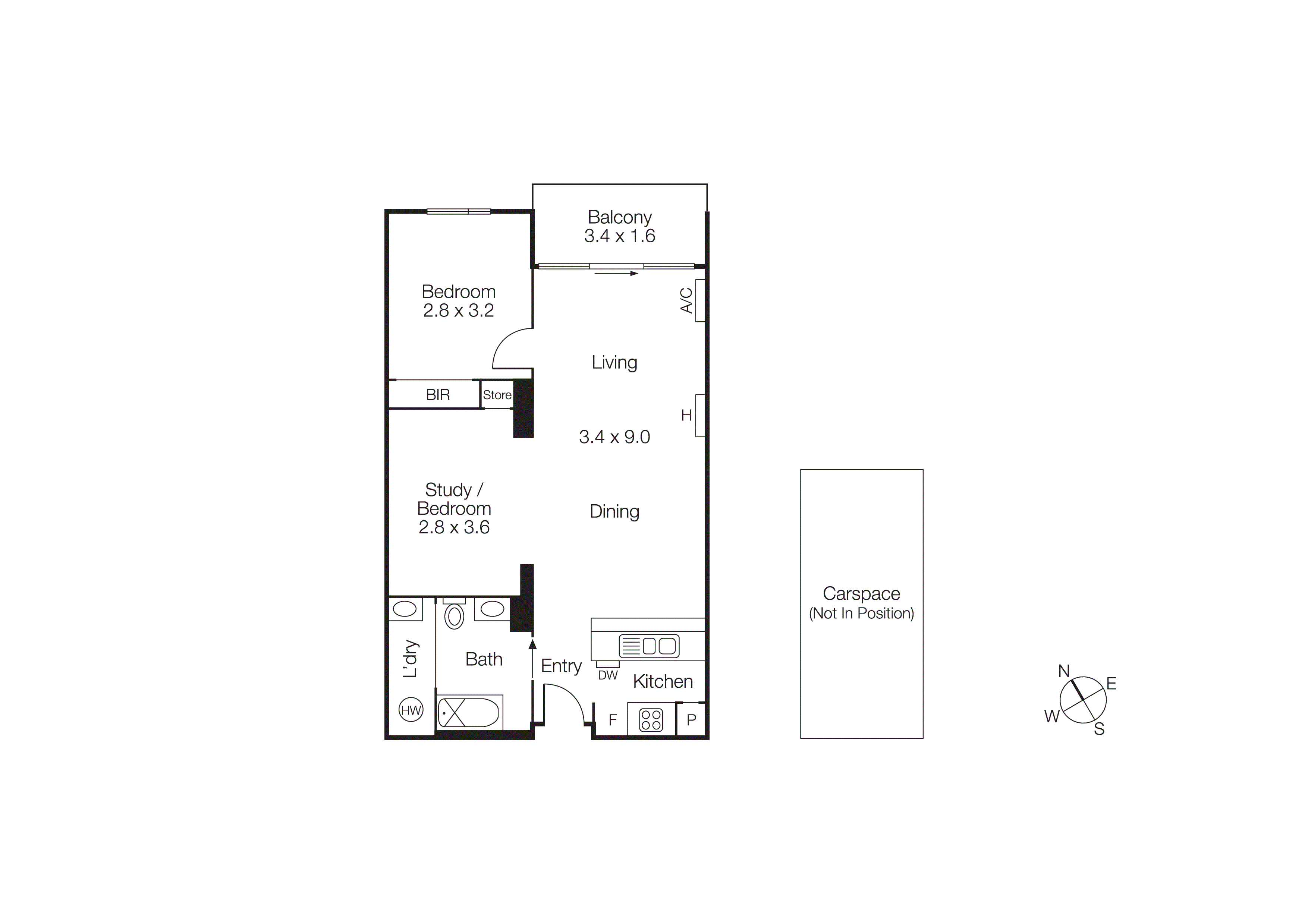 409/55 Bay Street, Port Melbourne VIC 3207 - Floorplan