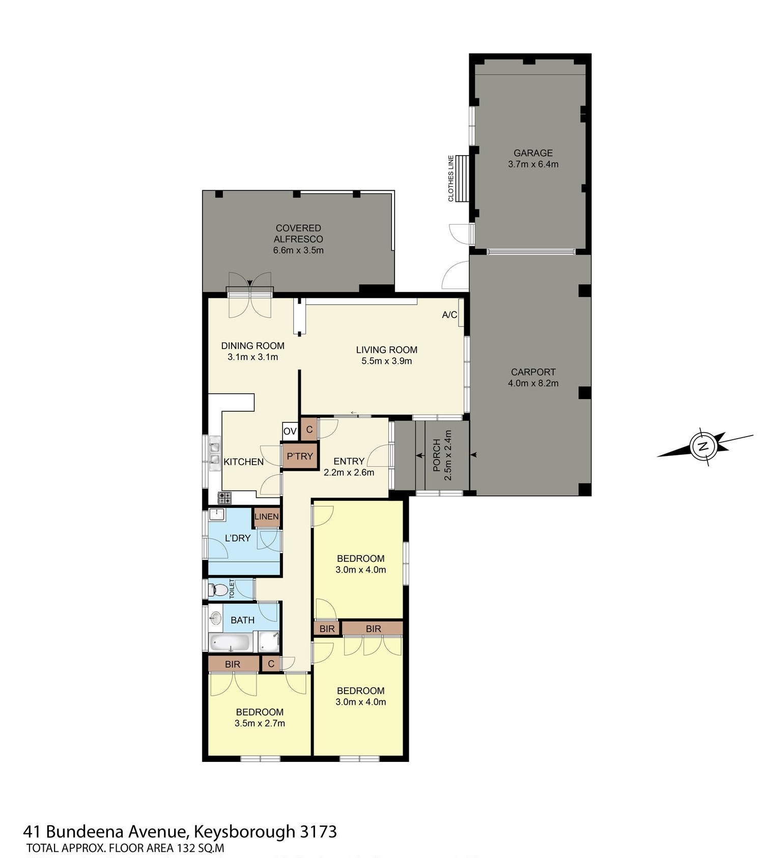 41 Bundeena Avenue, KEYSBOROUGH VIC 3173 - Floorplan