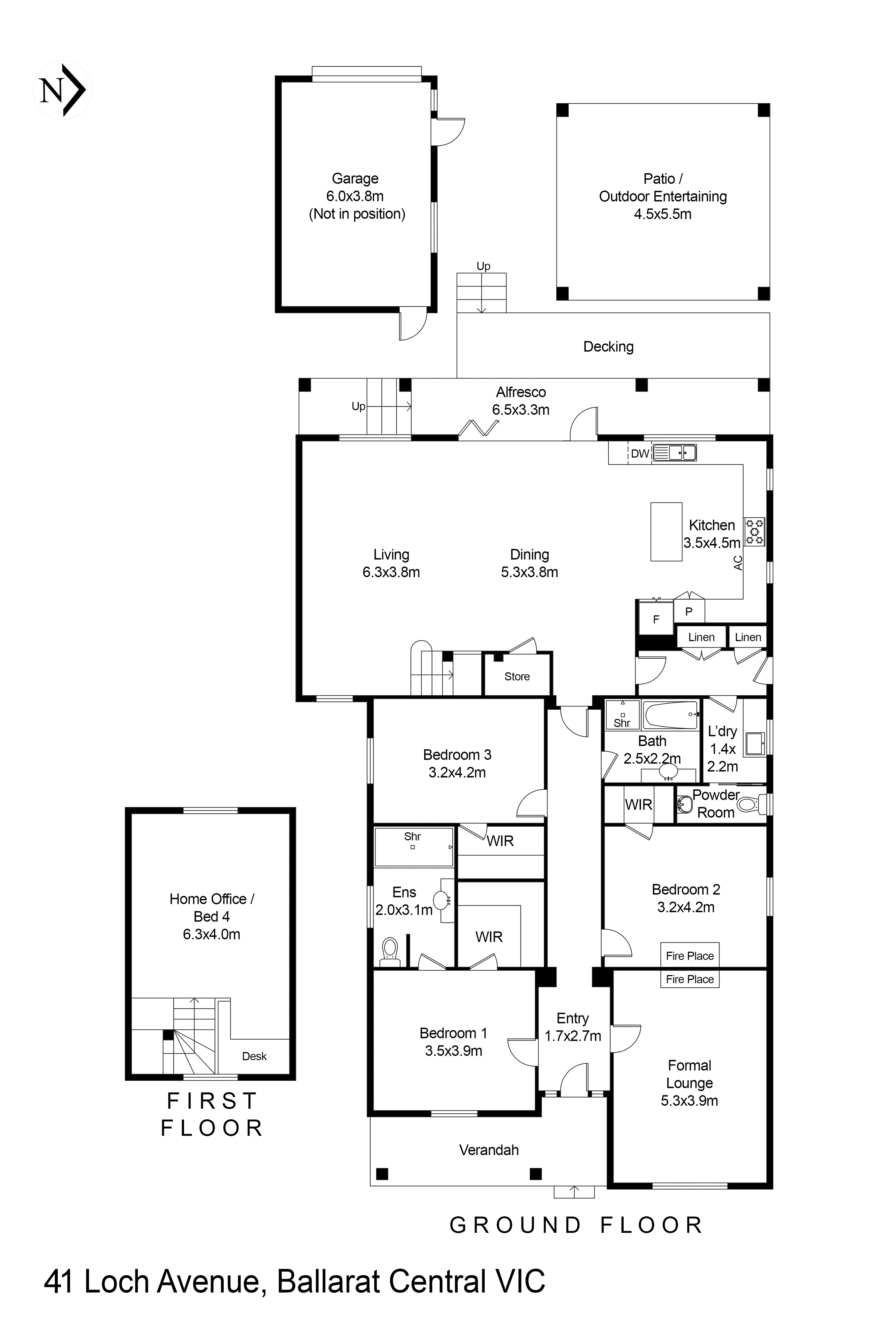 41 Loch Avenue, Ballarat Central VIC 3350 - Floorplan