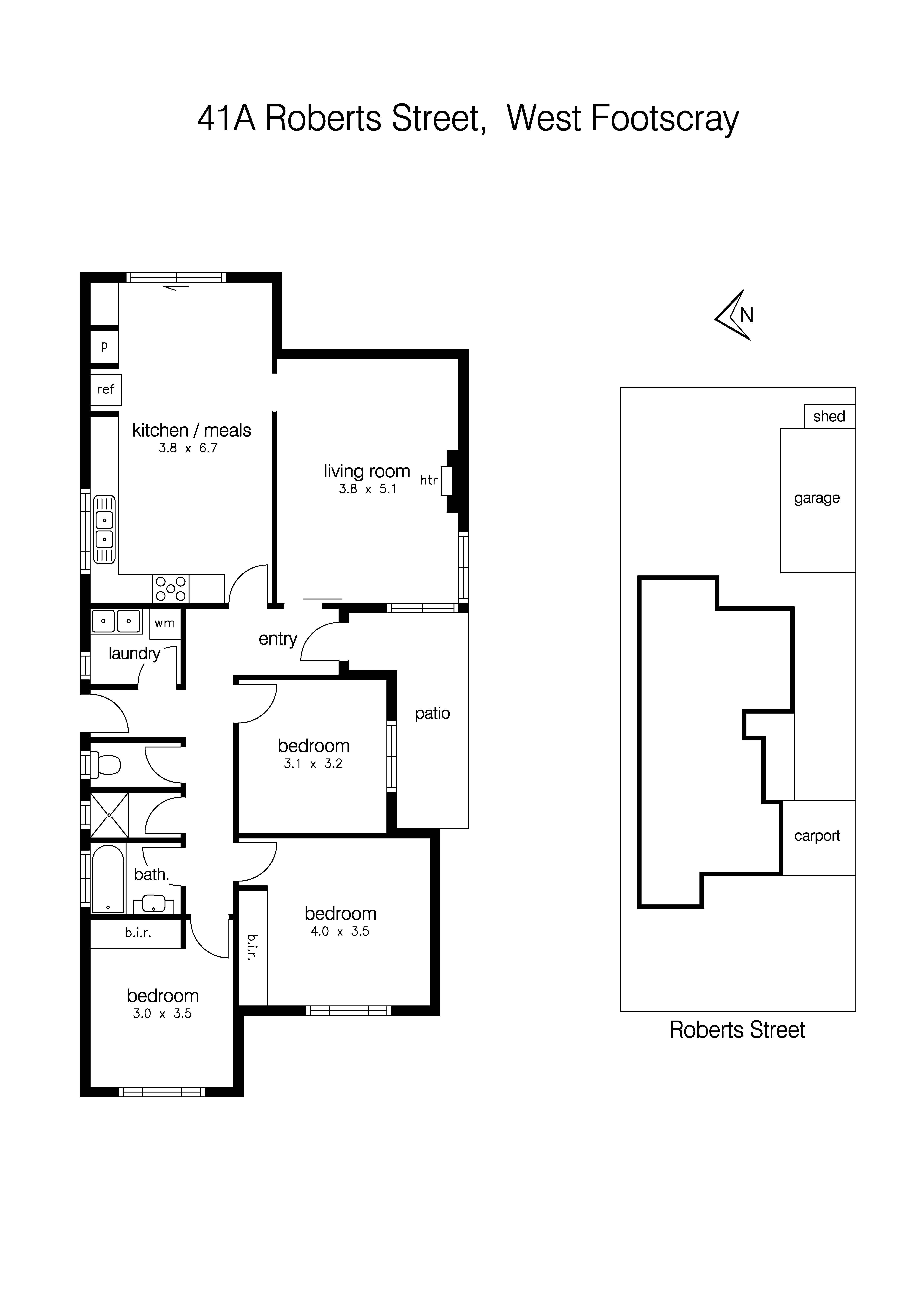 41 Roberts Street, WEST FOOTSCRAY VIC 3012 - Floorplan