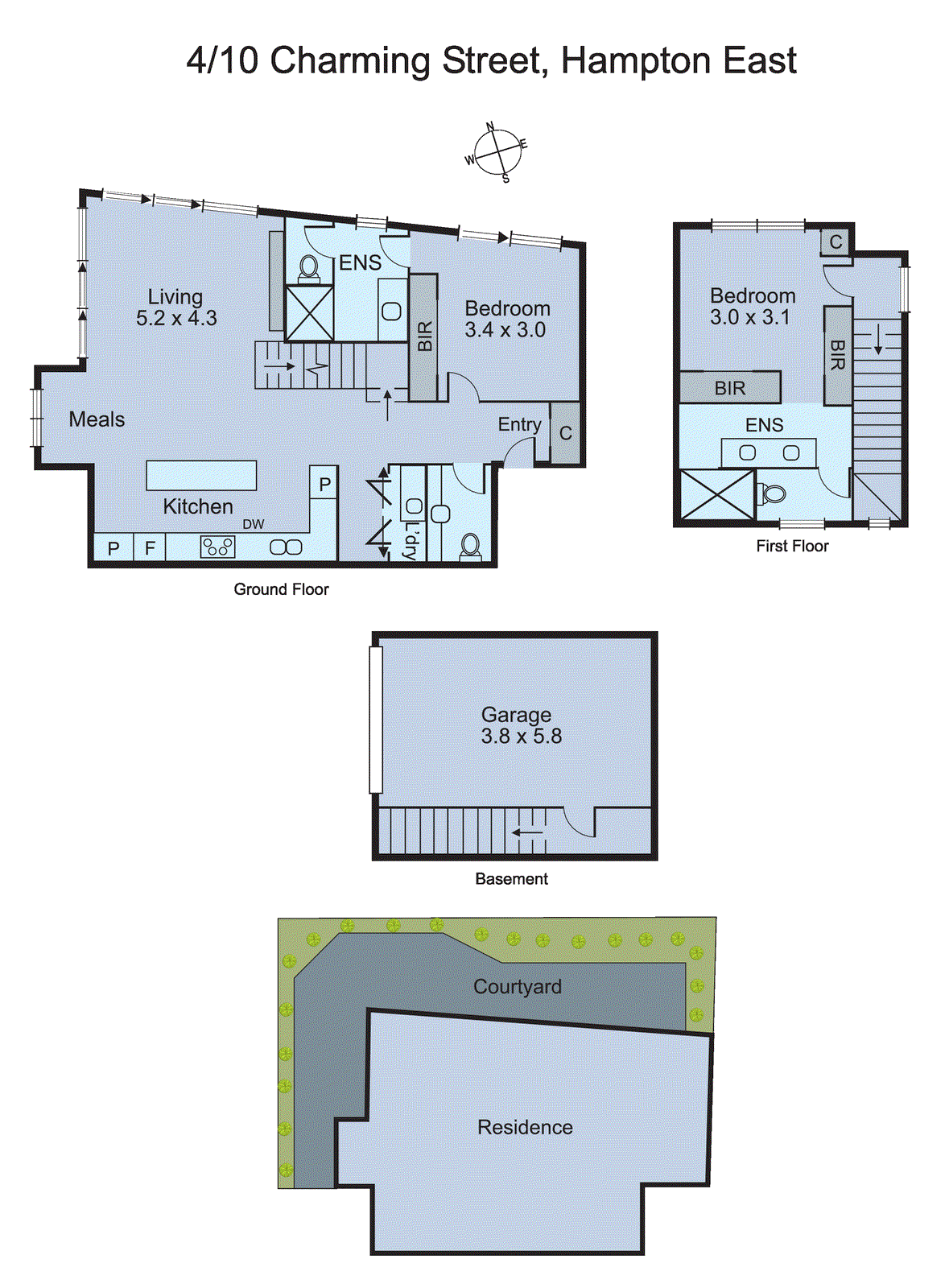 4/10 Charming Street, Hampton East VIC 3188 - Floorplan