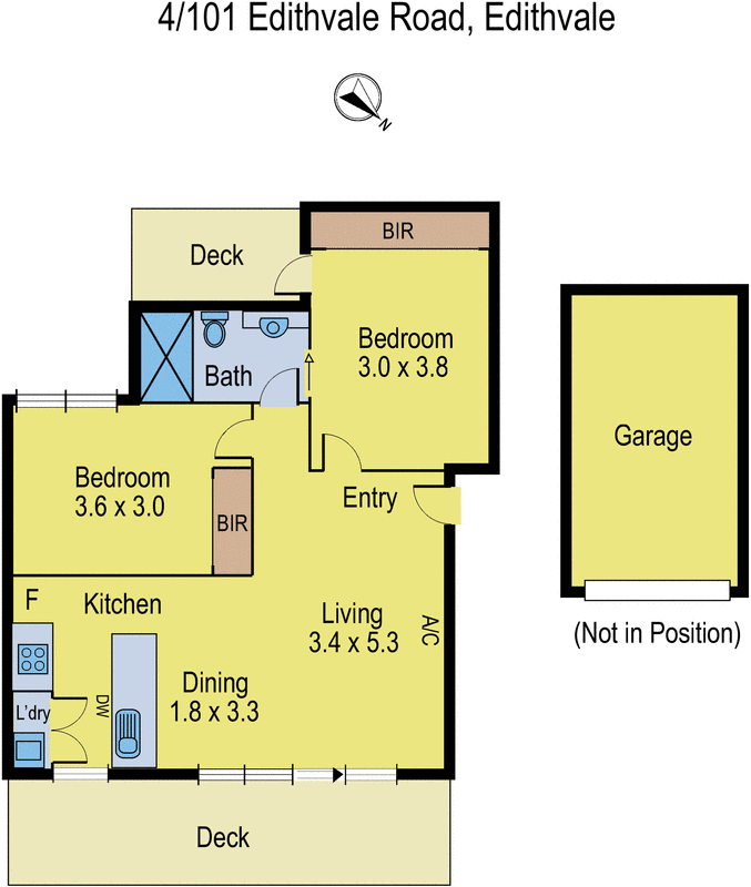 4/101 Edithvale Road, Edithvale VIC 3196 - Floorplan