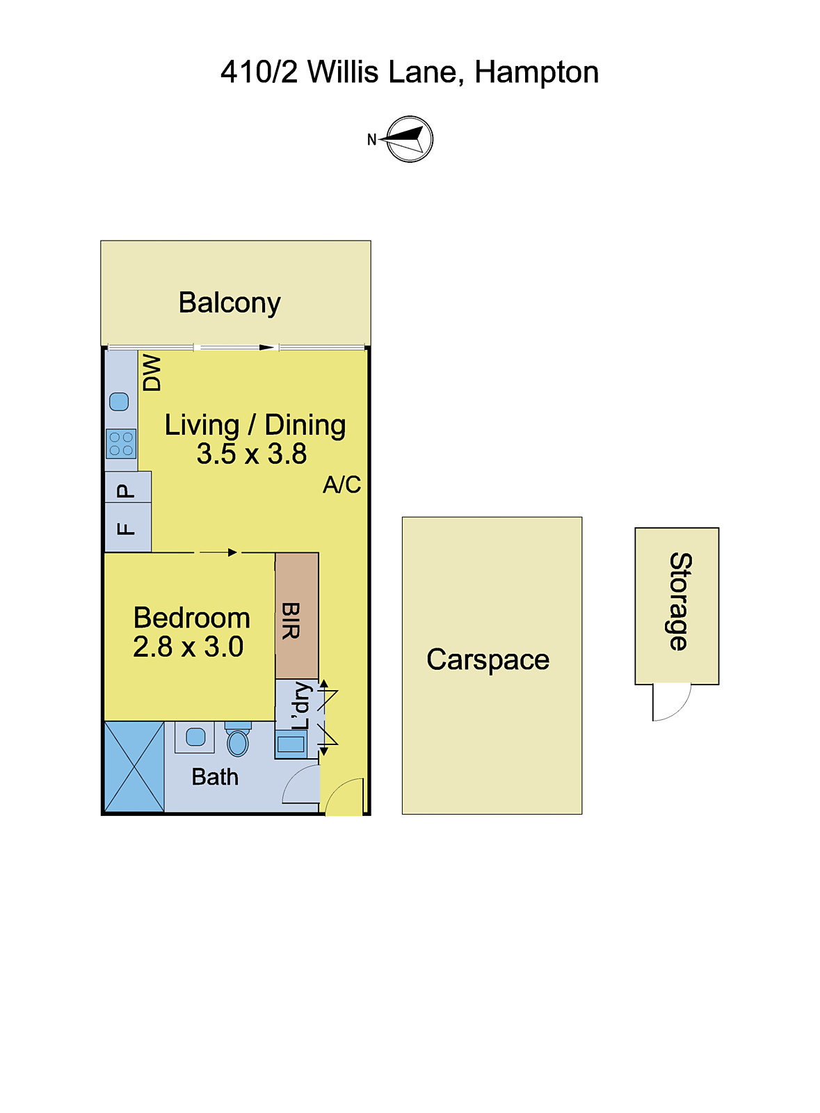 410/2 Willis Lane, Hampton VIC 3188 - Floorplan