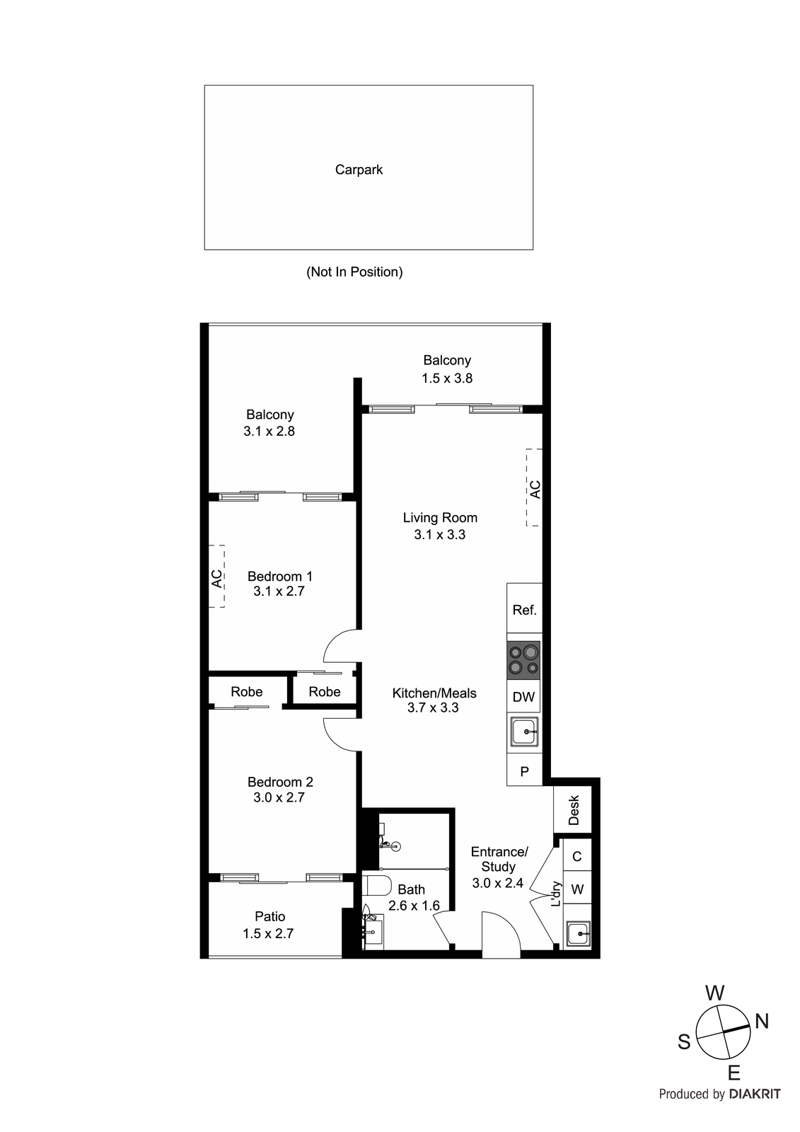 410/427 Hampton Street, Hampton VIC 3188 - Floorplan