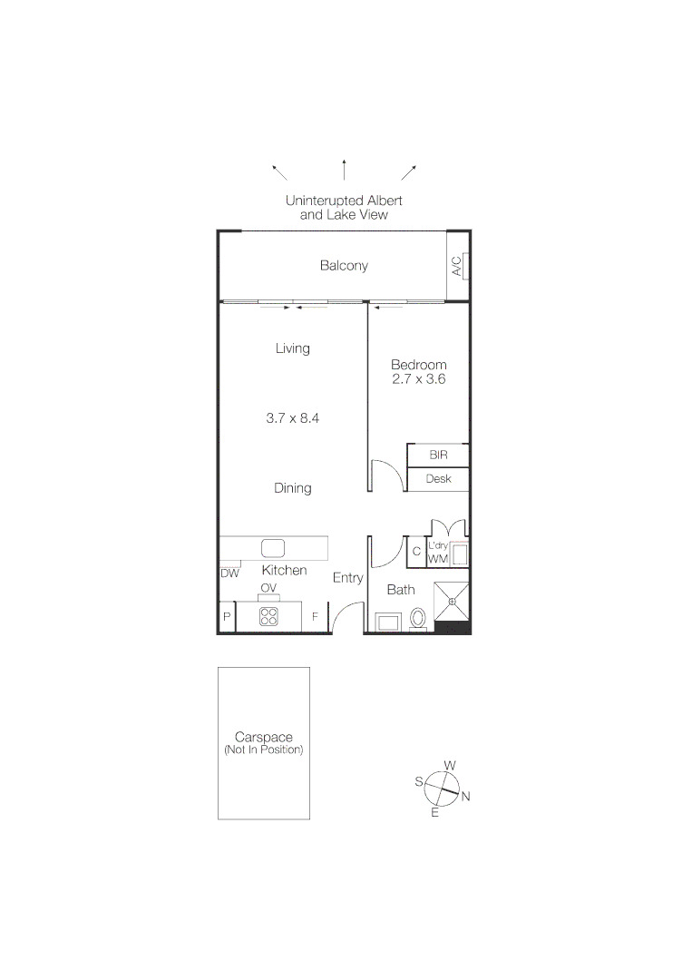 410/70 Queens Road, Melbourne VIC 3004 - Floorplan