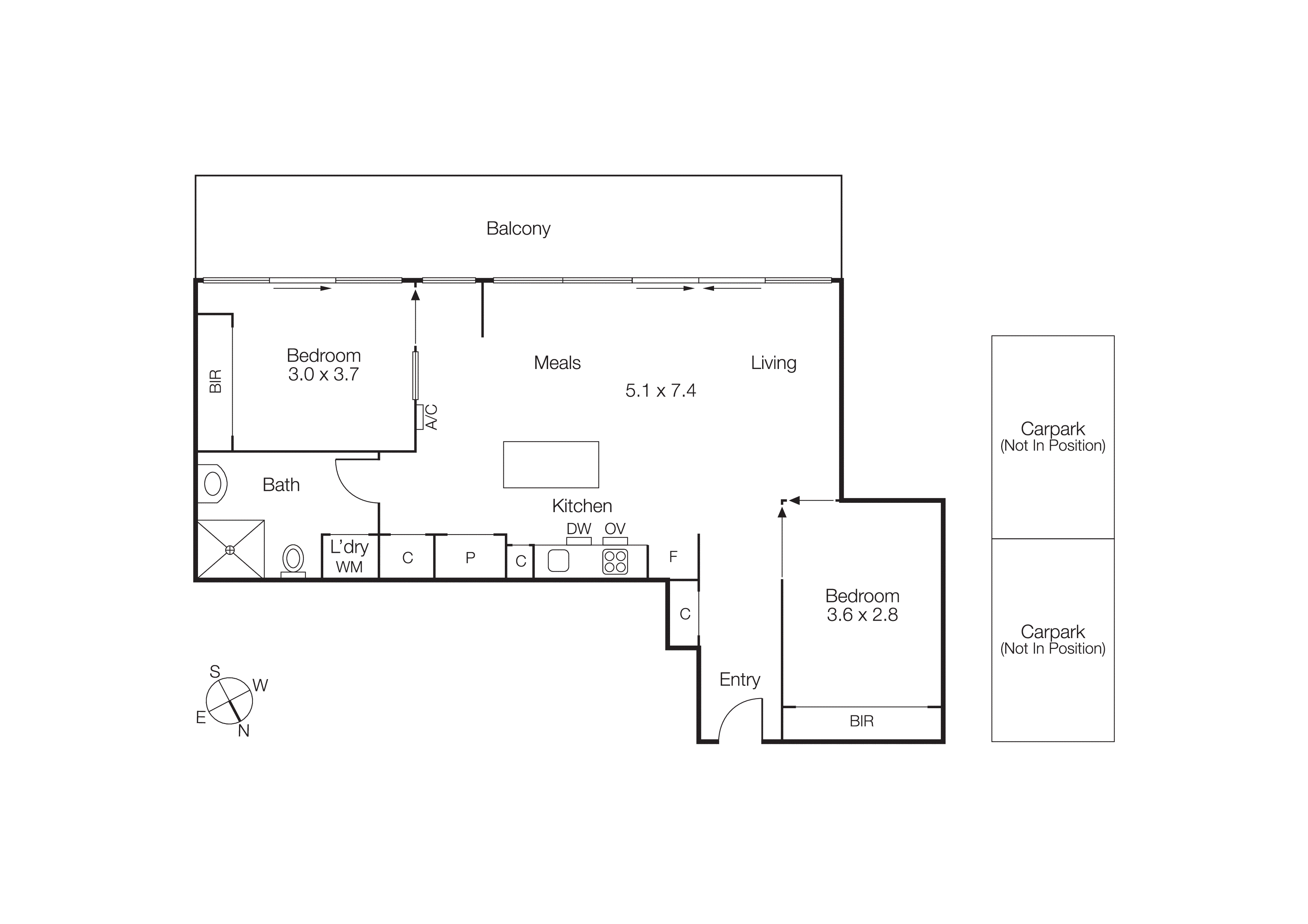 411/1 Danks Street West, Port Melbourne VIC 3207 - Floorplan