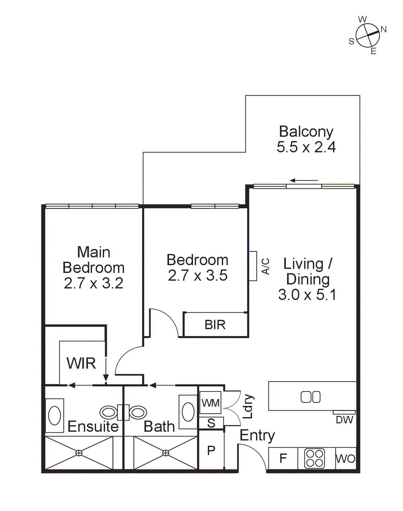 411/154 Cremorne Street, Cremorne VIC 3121 - Floorplan