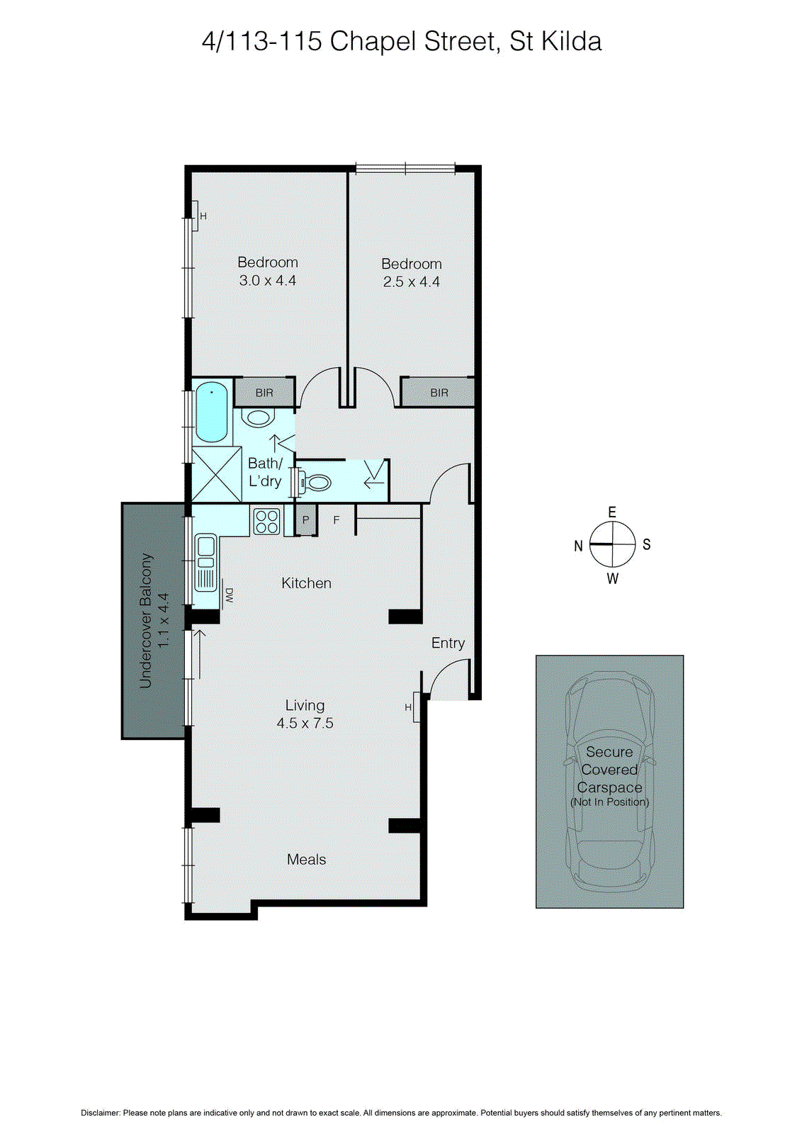 4/113 Chapel Street, St Kilda VIC 3182 - Floorplan