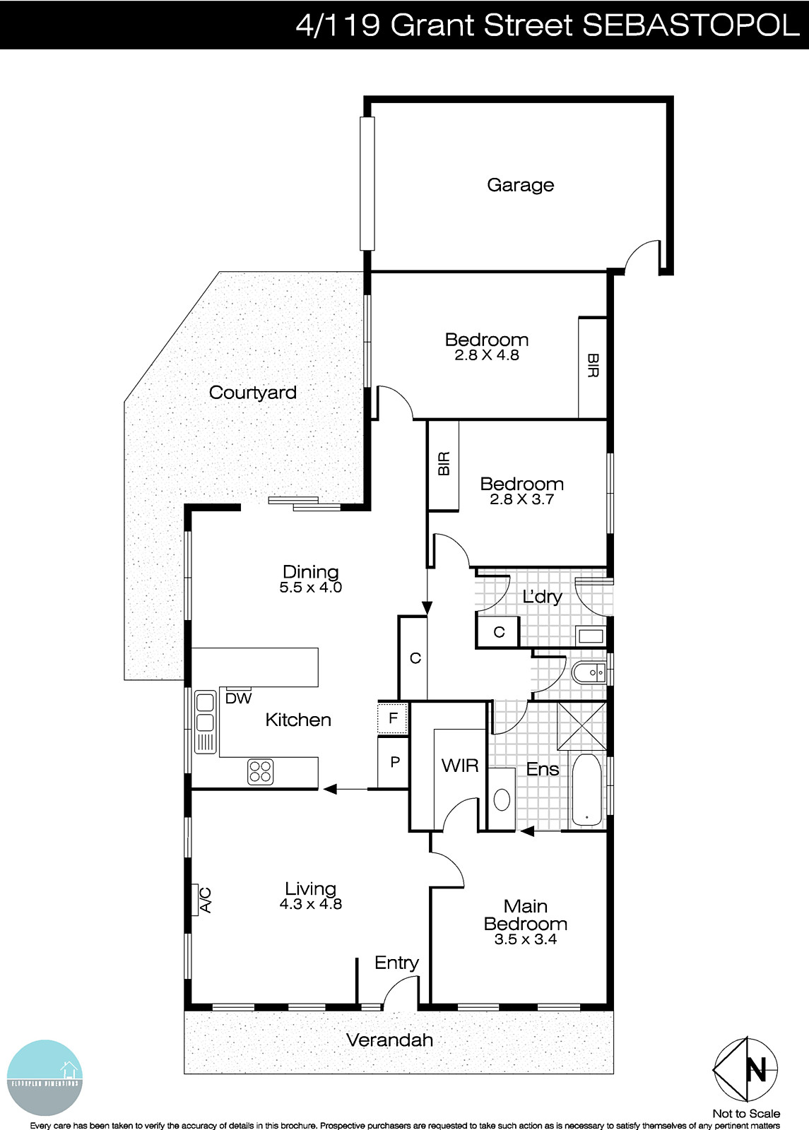4/119 Grant Street, Sebastopol VIC 3356 - Floorplan