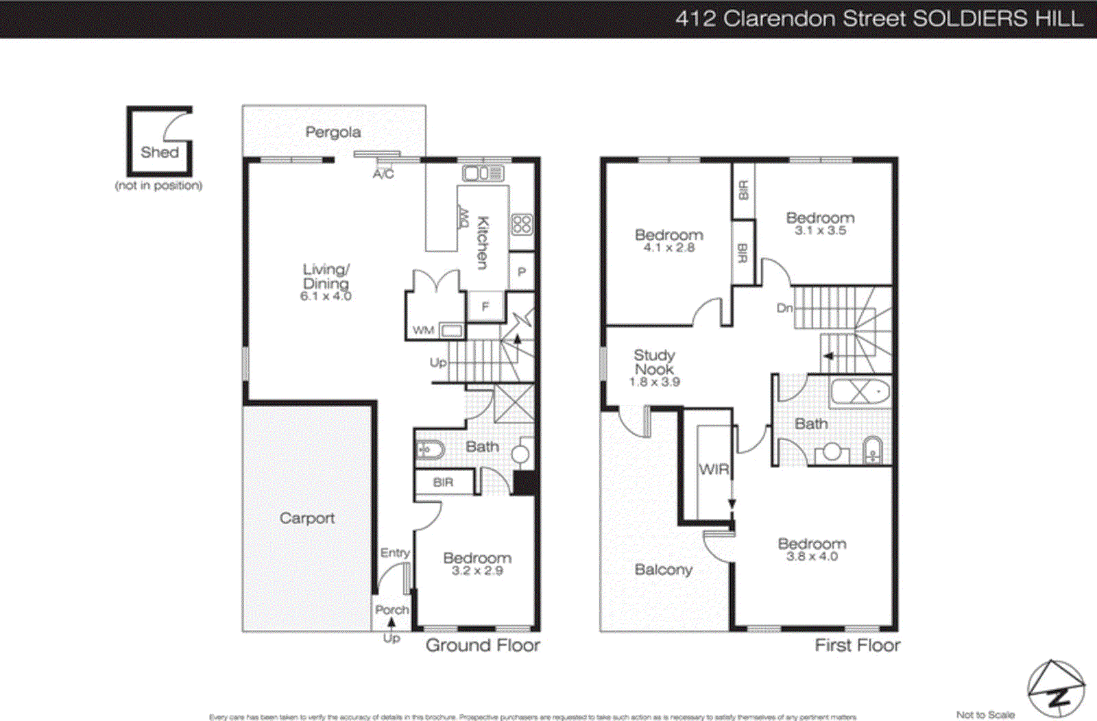412 Clarendon Street, Soldiers Hill VIC 3350 - Floorplan