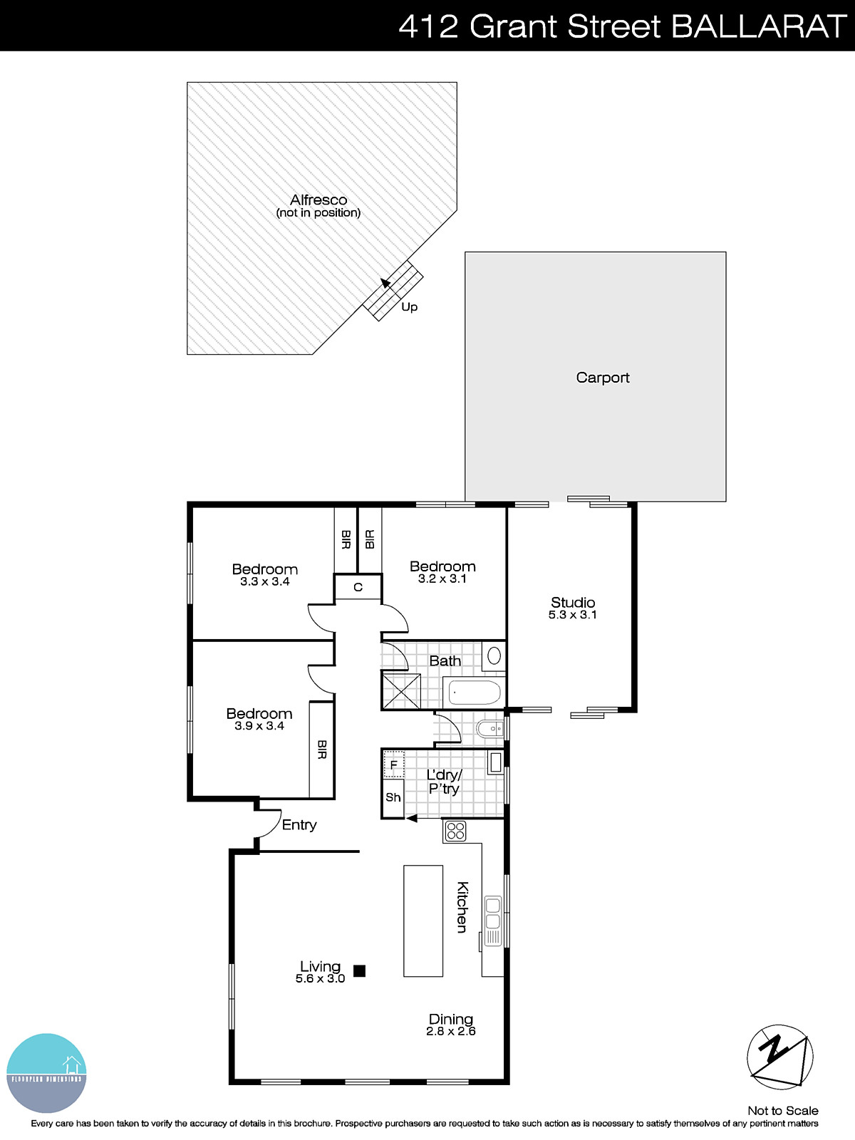 412 Grant Street, Ballarat VIC 3350 - Floorplan