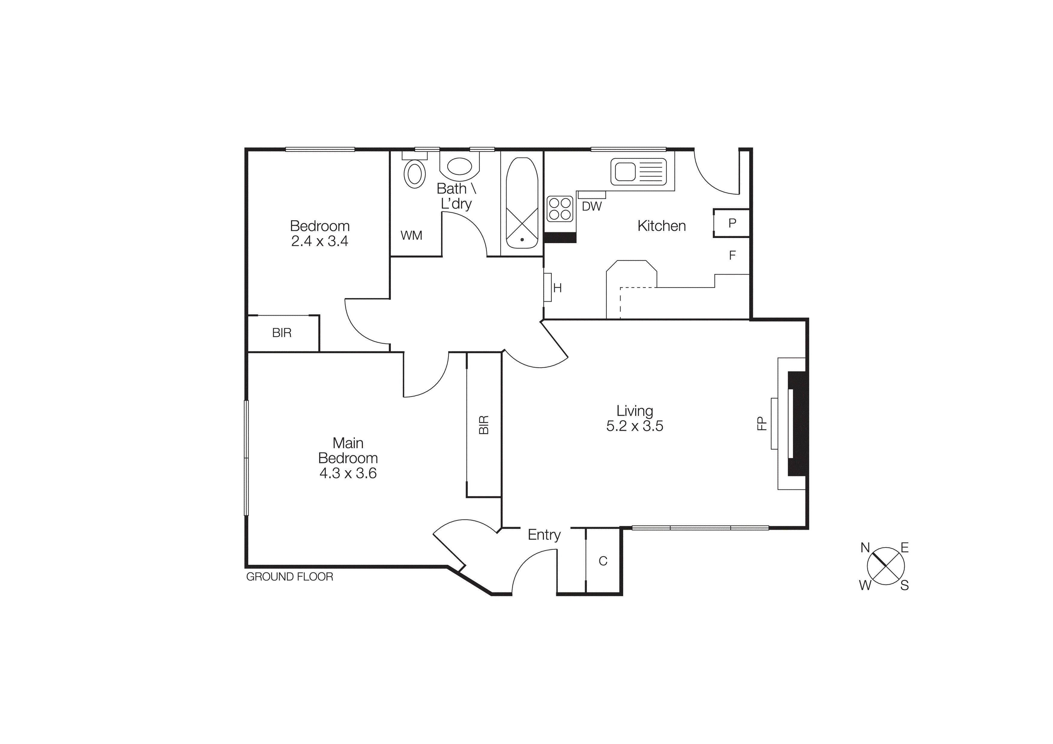 4/12 York Street, St Kilda West VIC 3182 - Floorplan
