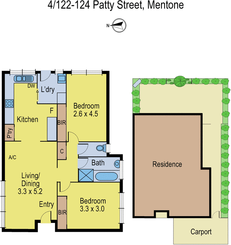 4/122-124 Patty Street, Mentone VIC 3194 - Floorplan