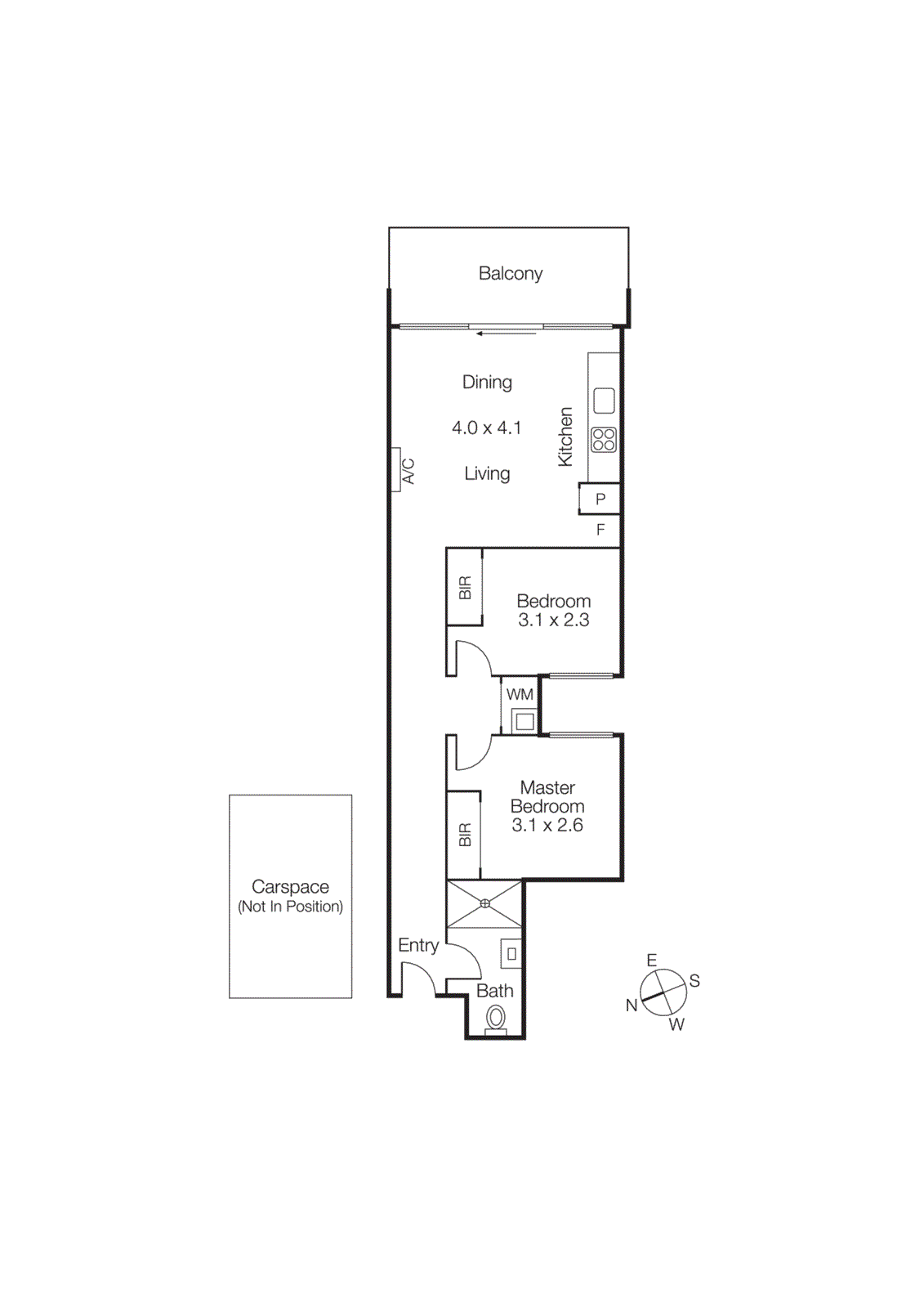 412/2 Willis Lane, Hampton VIC 3188 - Floorplan