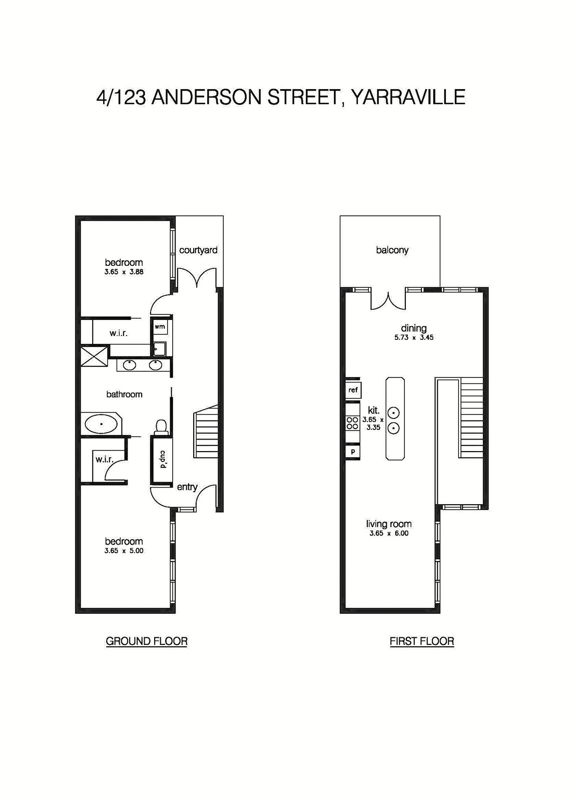 4/123 Anderson Street, YARRAVILLE VIC 3013 - Floorplan
