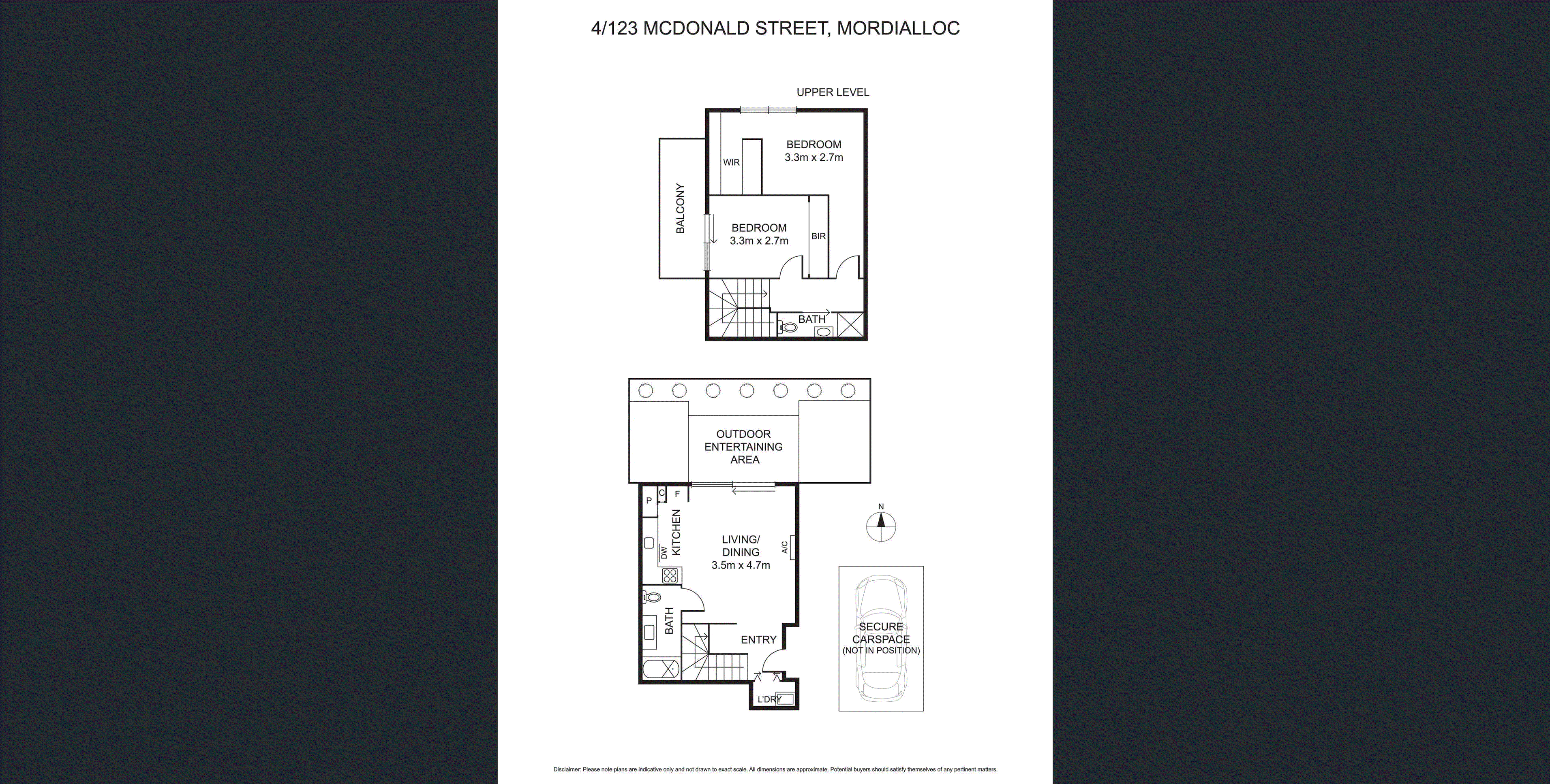 4/123 McDonald Street, Mordialloc VIC 3195 - Floorplan