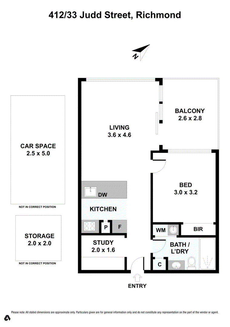 412/33 Judd Street, Richmond VIC 3121 - Floorplan