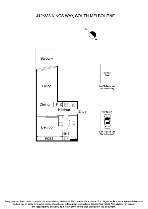 412/338 Kings Way, SOUTH MELBOURNE VIC 3205 - Floorplan