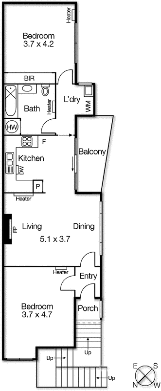 4/13 Bluff Avenue, Elwood VIC 3184 - Floorplan