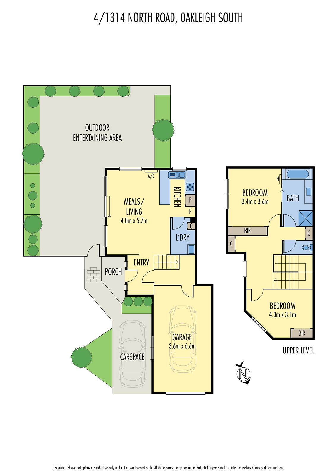 4/1314 North (facing Clarendon Avenue) Road, Oakleigh South VIC 3167 - Floorplan