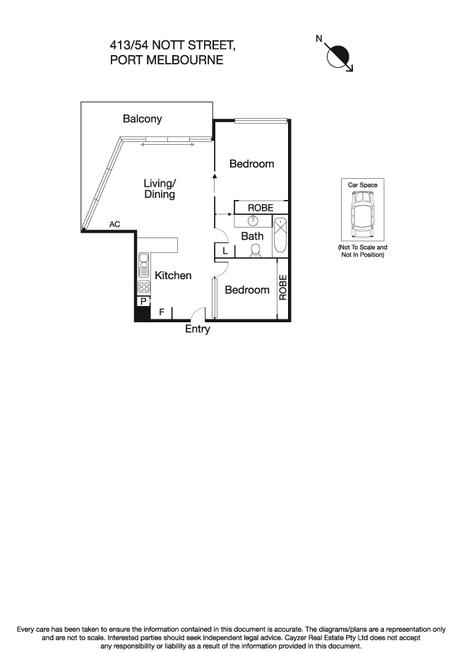 413/54 Nott Street, PORT MELBOURNE VIC 3207 - Floorplan