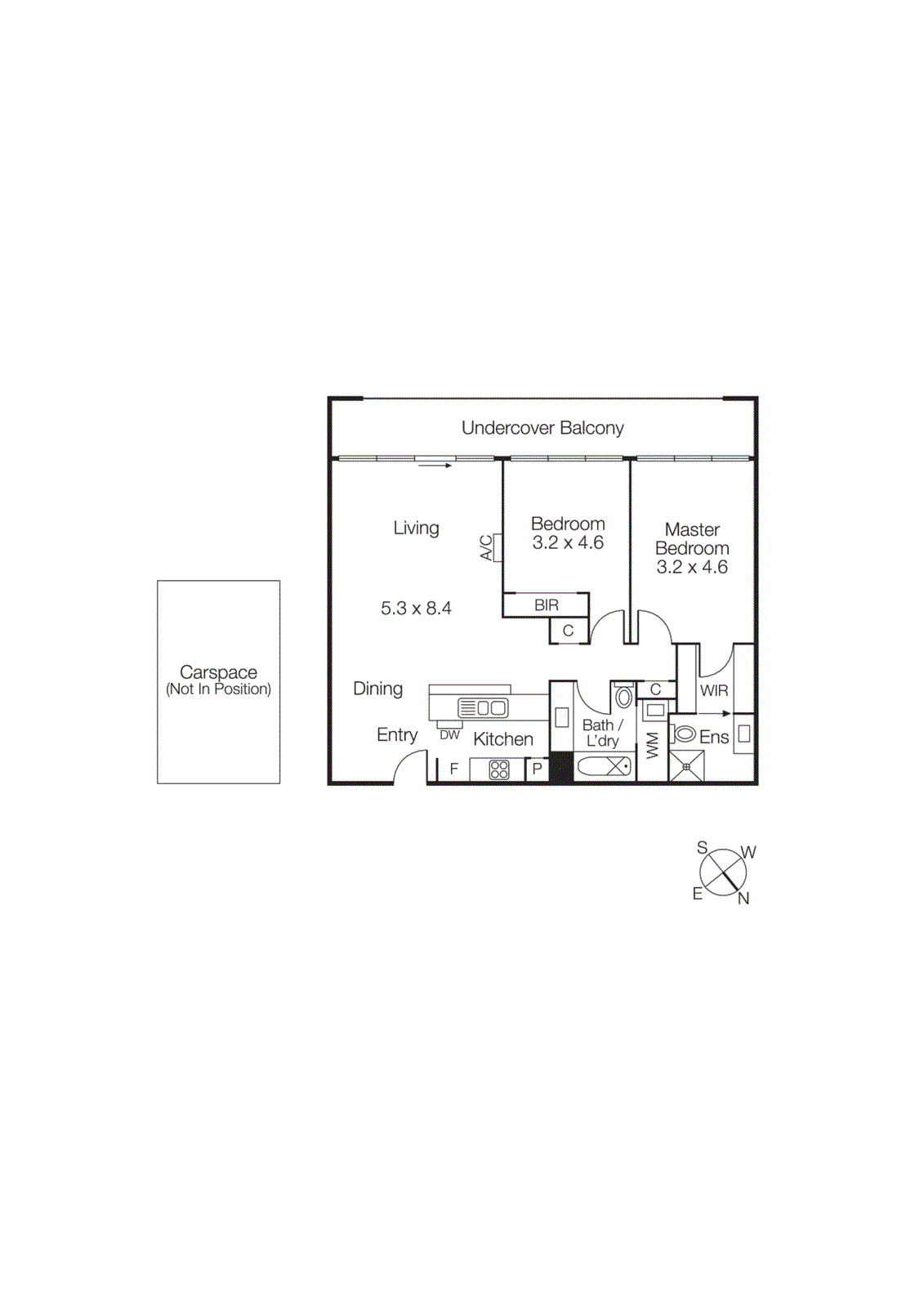 413g/93 Dow Street, Port Melbourne VIC 3207 - Floorplan
