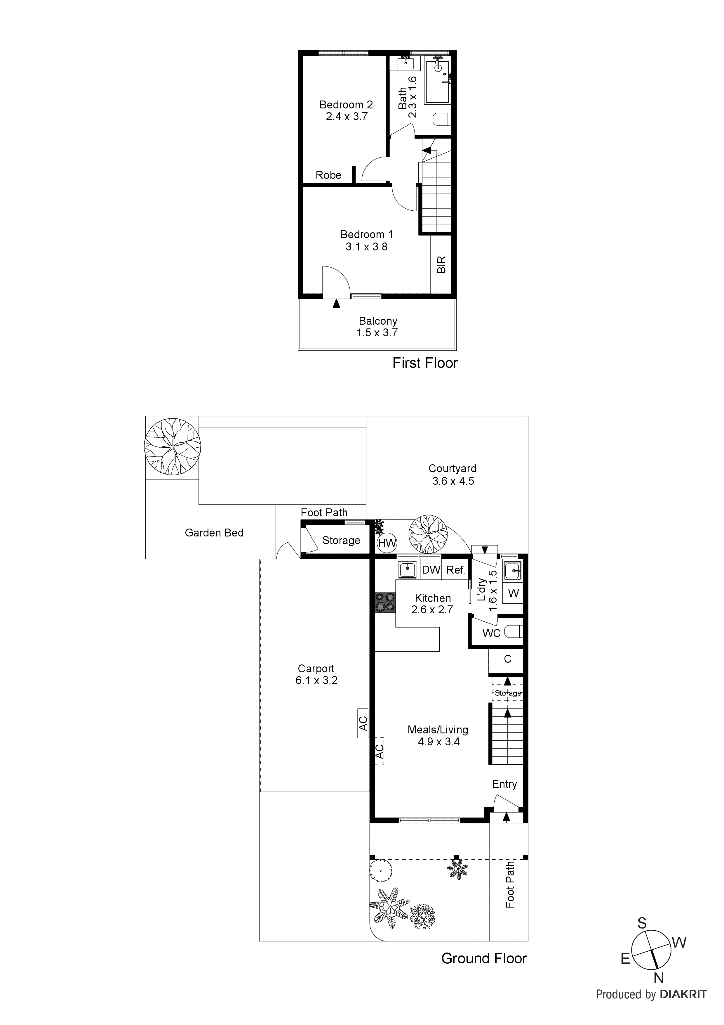 4/14 Carder Avenue, Seaford VIC 3198 - Floorplan