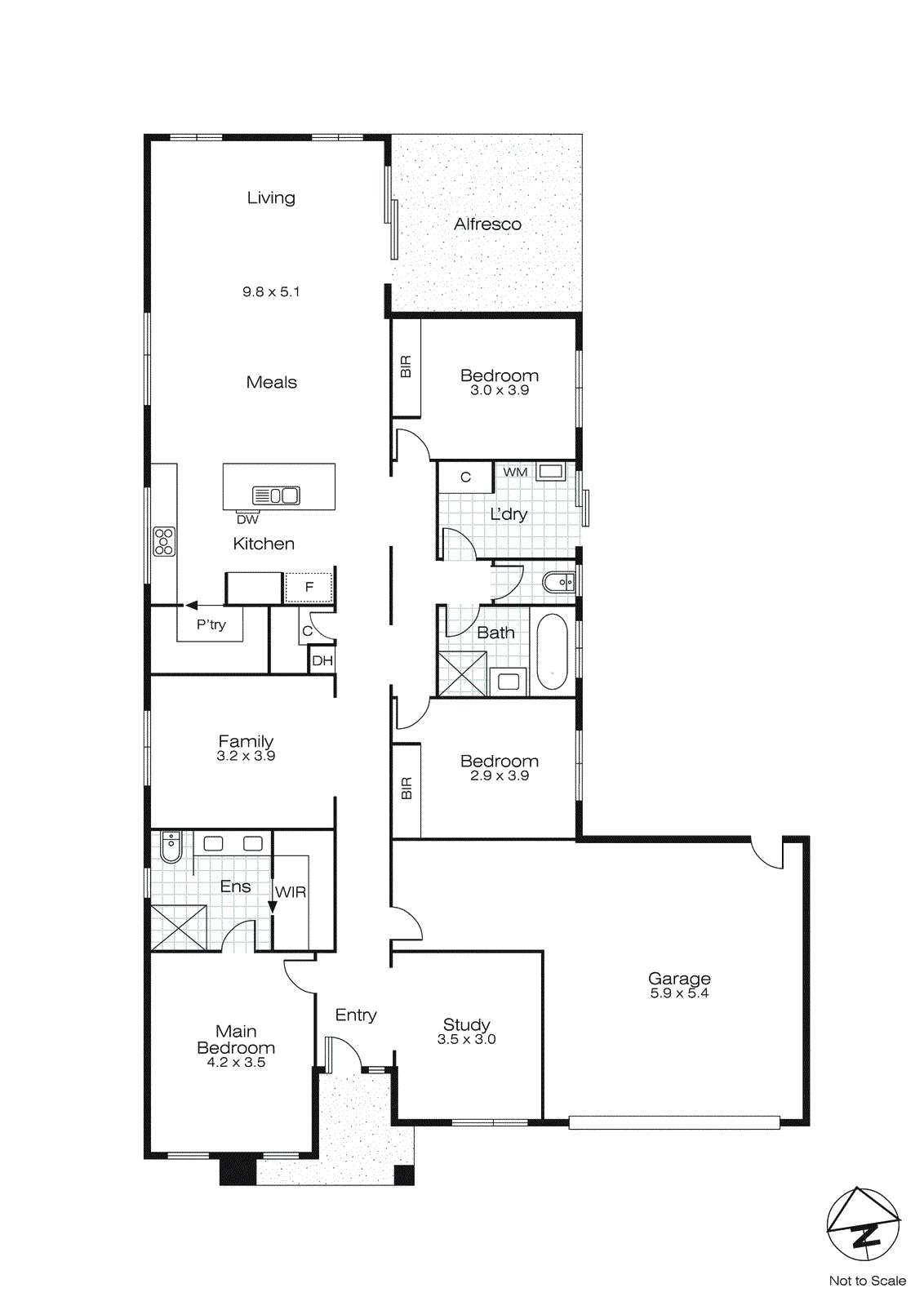 414 Greenhalghs Road, Delacombe VIC 3356 - Floorplan