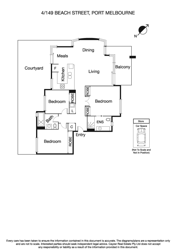 4/149 Beach Street, PORT MELBOURNE VIC 3207 - Floorplan