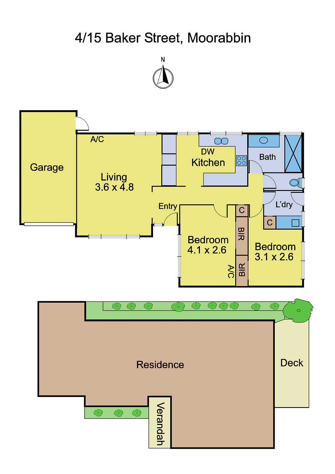 4/15 Baker Street, Moorabbin VIC 3189 - Floorplan