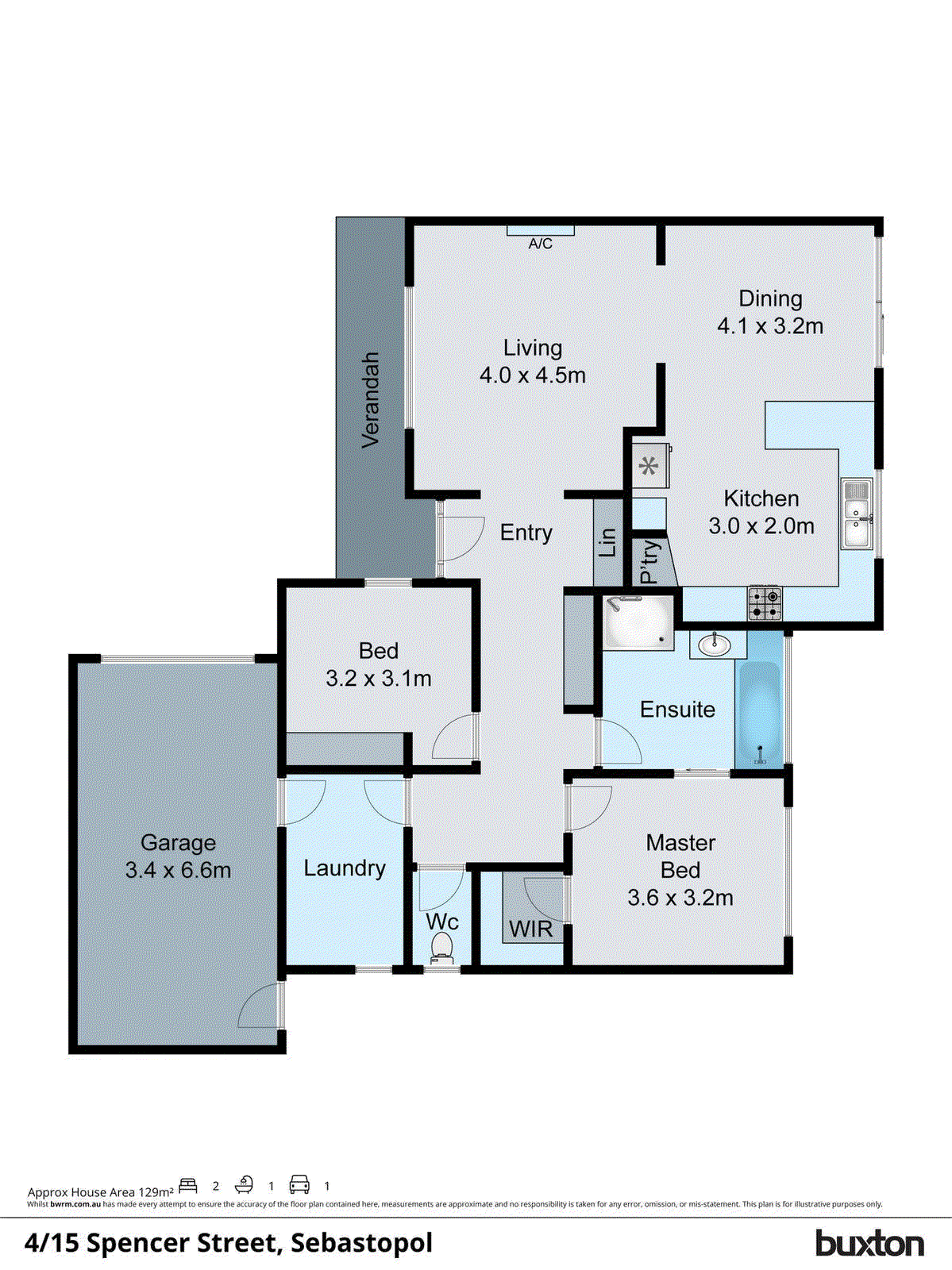 4/15 Spencer Street, Sebastopol VIC 3356 - Floorplan