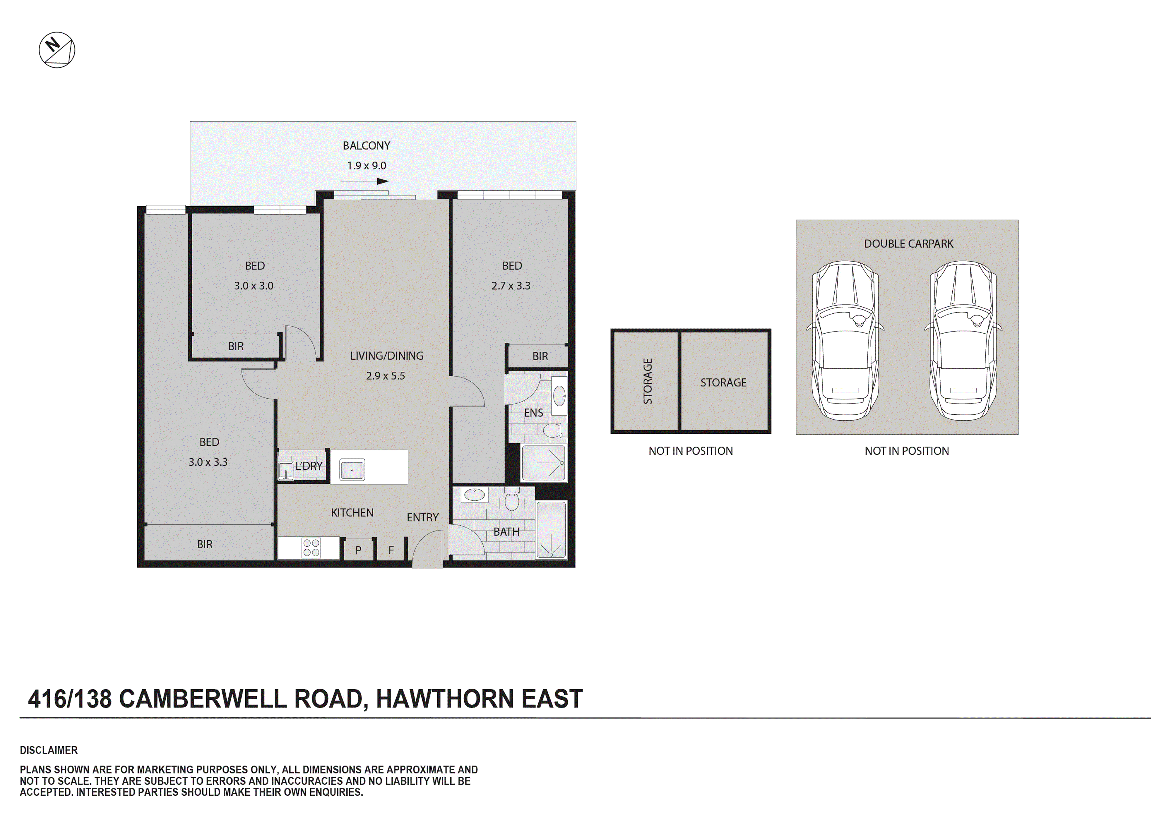 416/138 Camberwell Road, Hawthorn East VIC 3123 - Floorplan