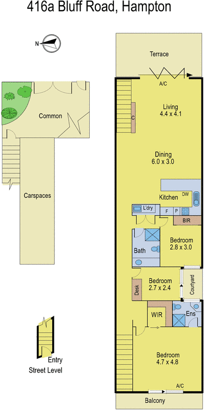 416a Bluff Road, Hampton VIC 3188 - Floorplan