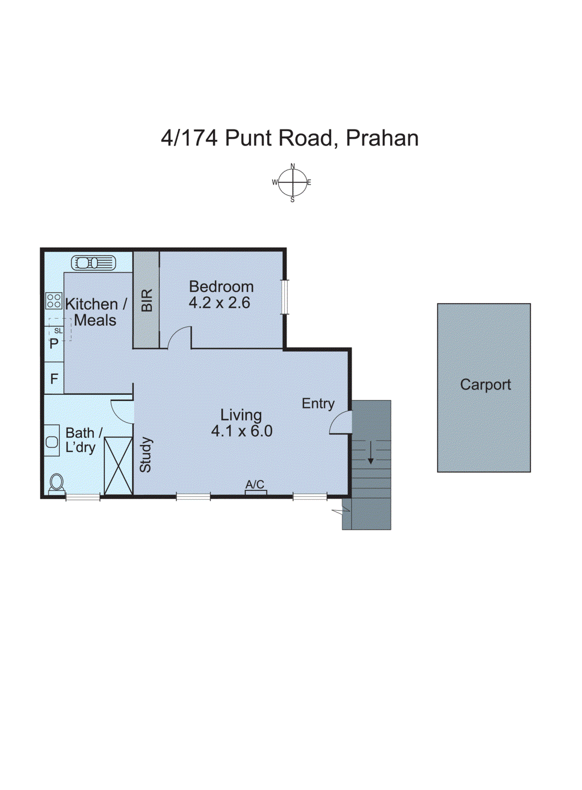 4/174 Punt Road, Prahran VIC 3181 - Floorplan