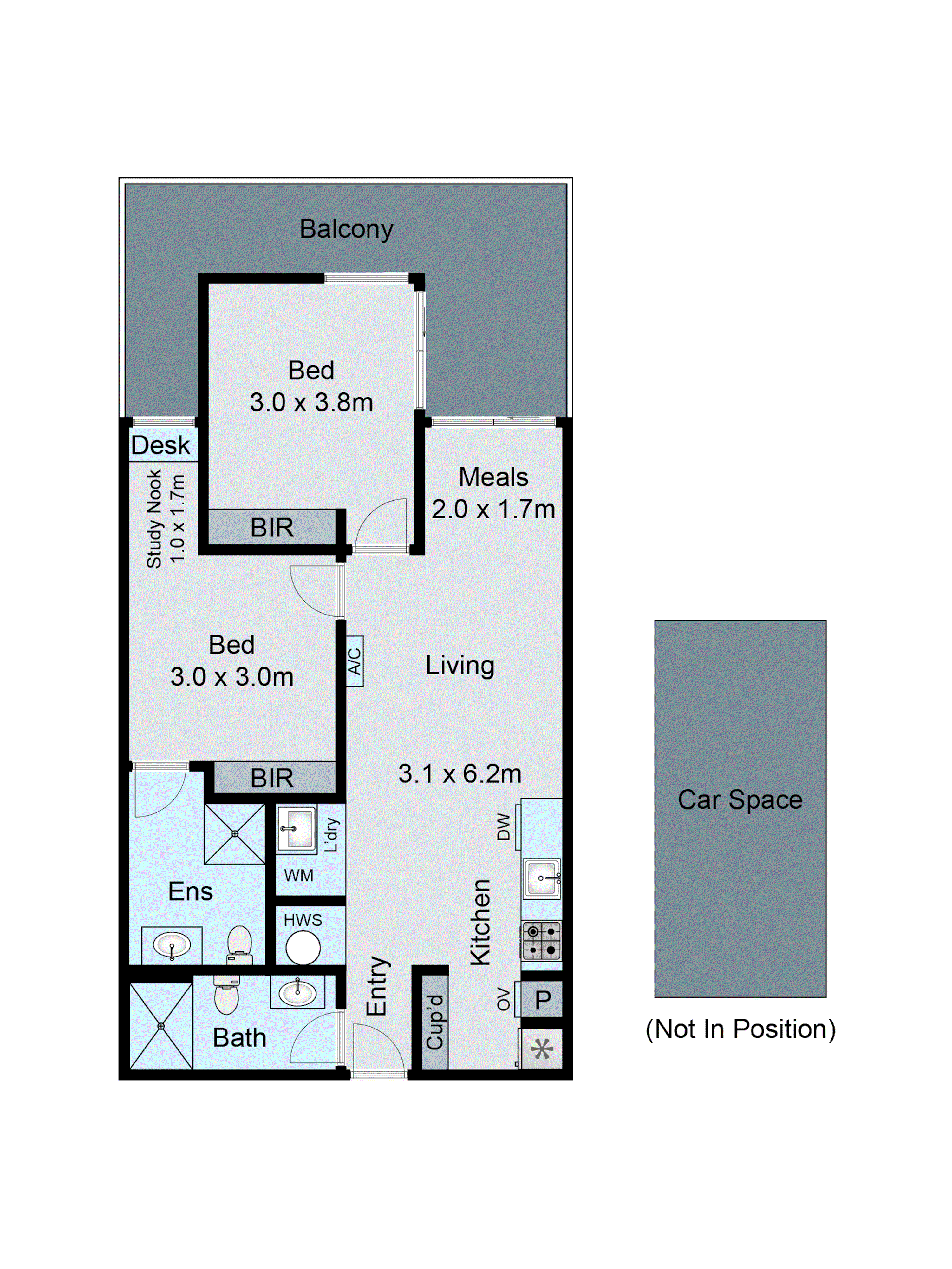 417/660 Blackburn Road, Notting Hill VIC 3168 - Floorplan