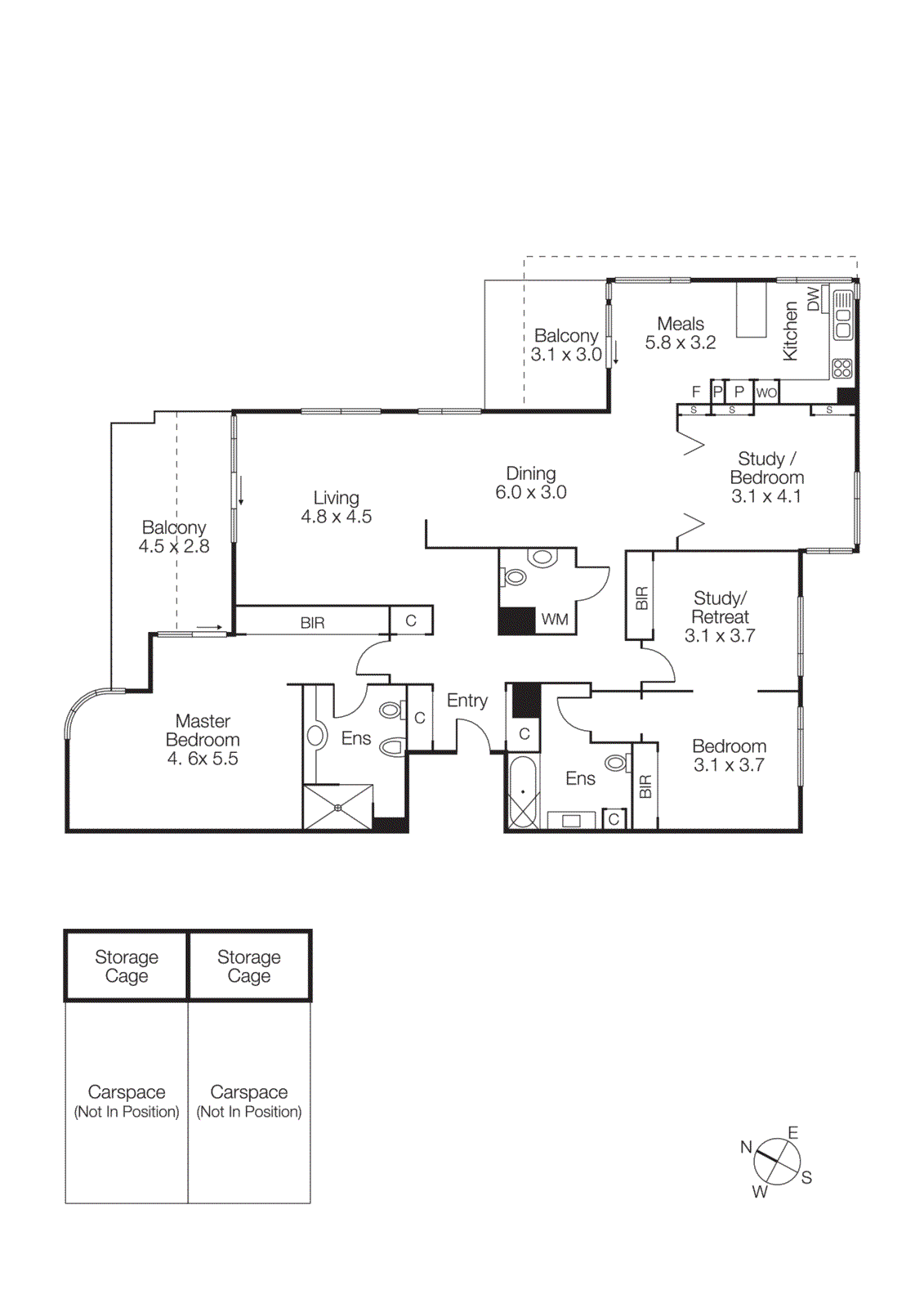 41/8 Graham Street, Port Melbourne VIC 3207 - Floorplan