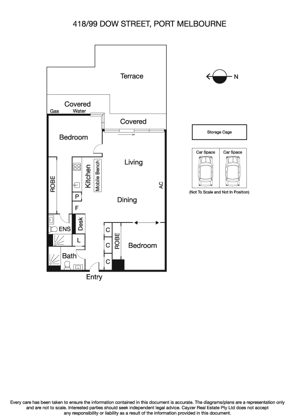 418/99 Dow Street, PORT MELBOURNE VIC 3207 - Floorplan
