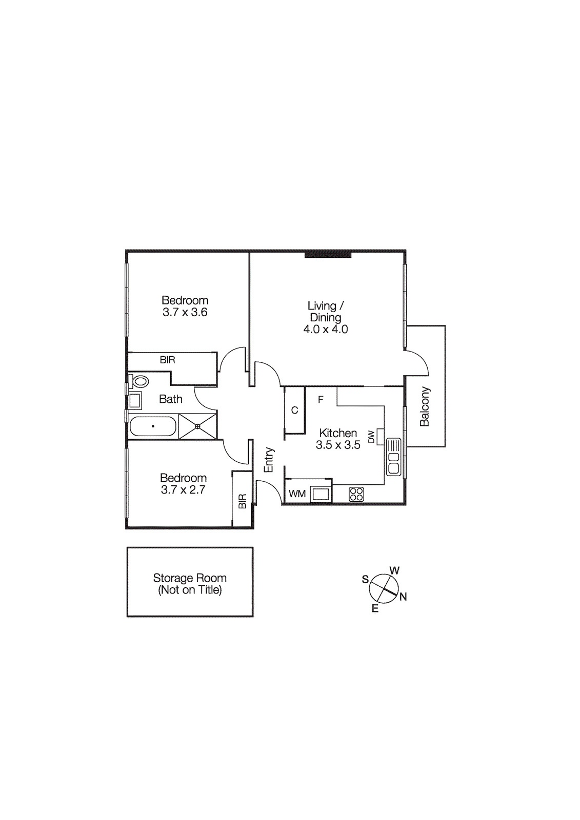 4/199 Brighton Road, Elwood VIC 3184 - Floorplan