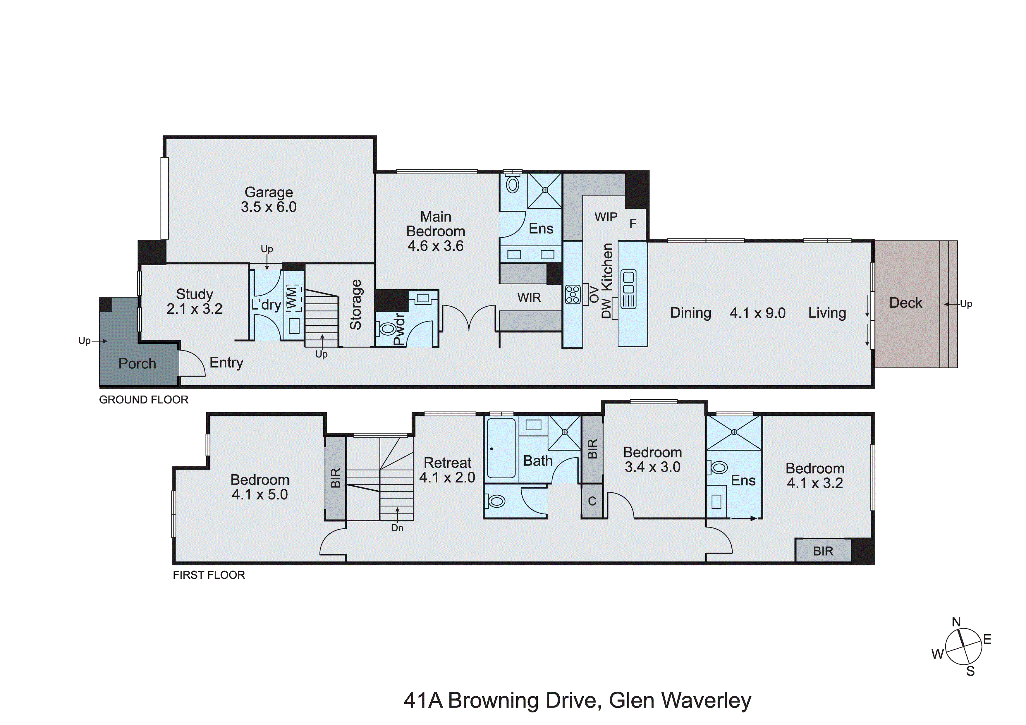 41A Browning Drive, Glen Waverley VIC 3150 - Floorplan