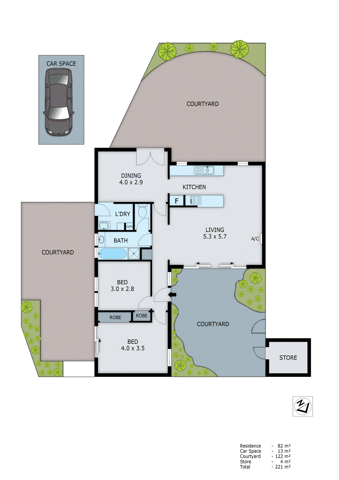 4/2-4 Harley Street, Dingley Village VIC 3172 - Floorplan