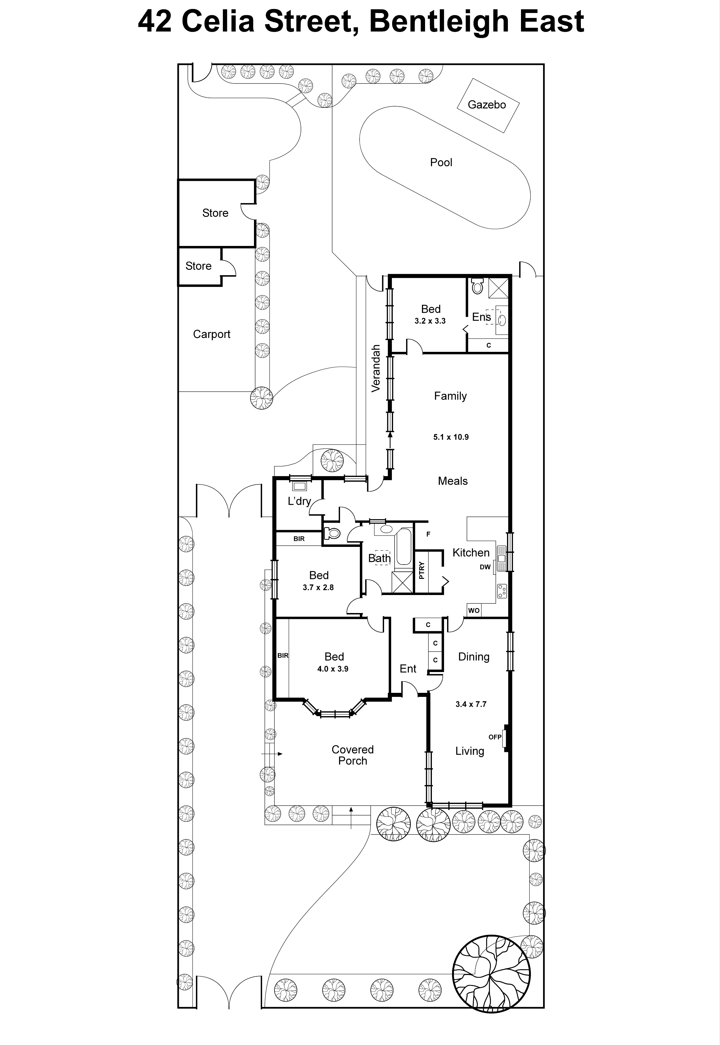 42 Celia Street, BENTLEIGH EAST VIC 3165 - Floorplan
