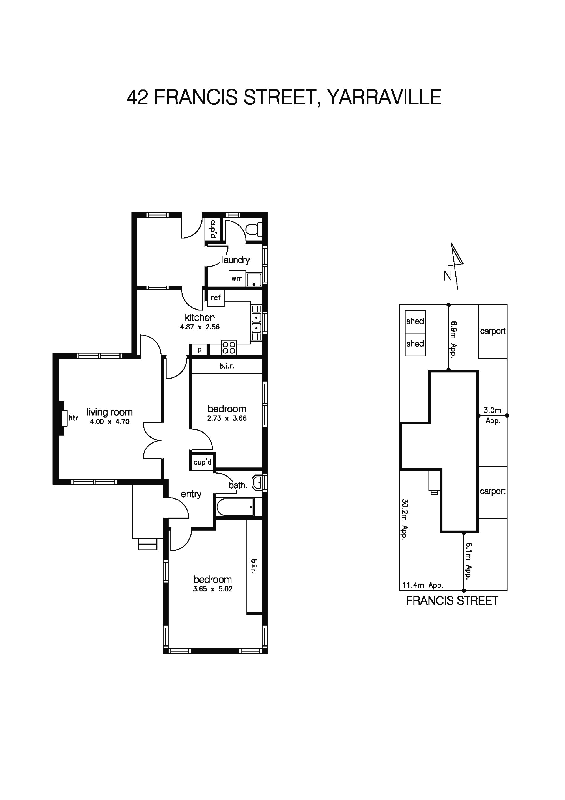 42 Francis Street, YARRAVILLE VIC 3013 - Floorplan