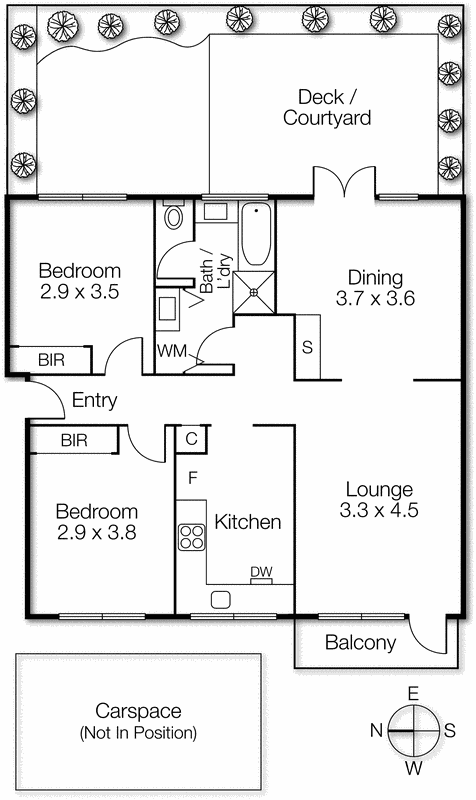 4/2 Hertford Street, St Kilda East VIC 3183 - Floorplan