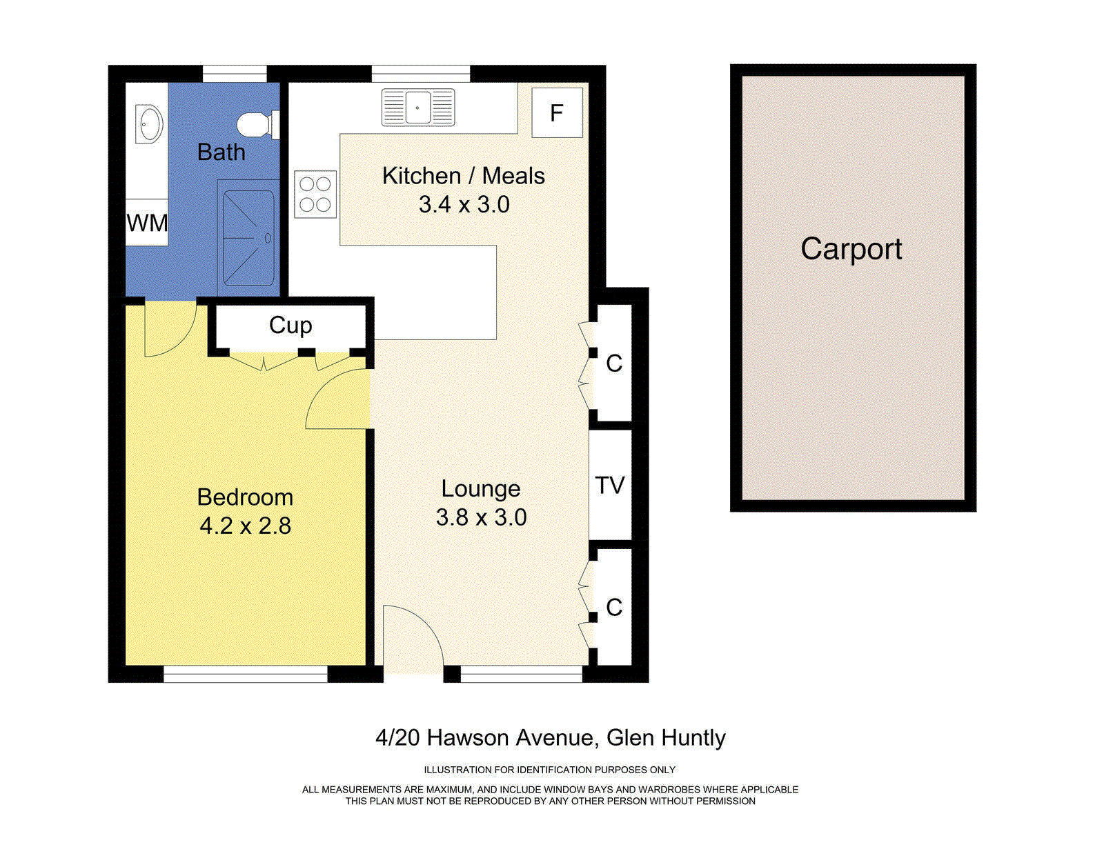4/20 Hawson Avenue, Glen Huntly VIC 3163 - Floorplan