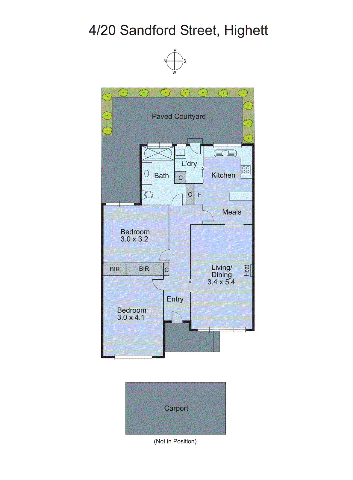 4/20 Sandford Street, Highett VIC 3190 - Floorplan