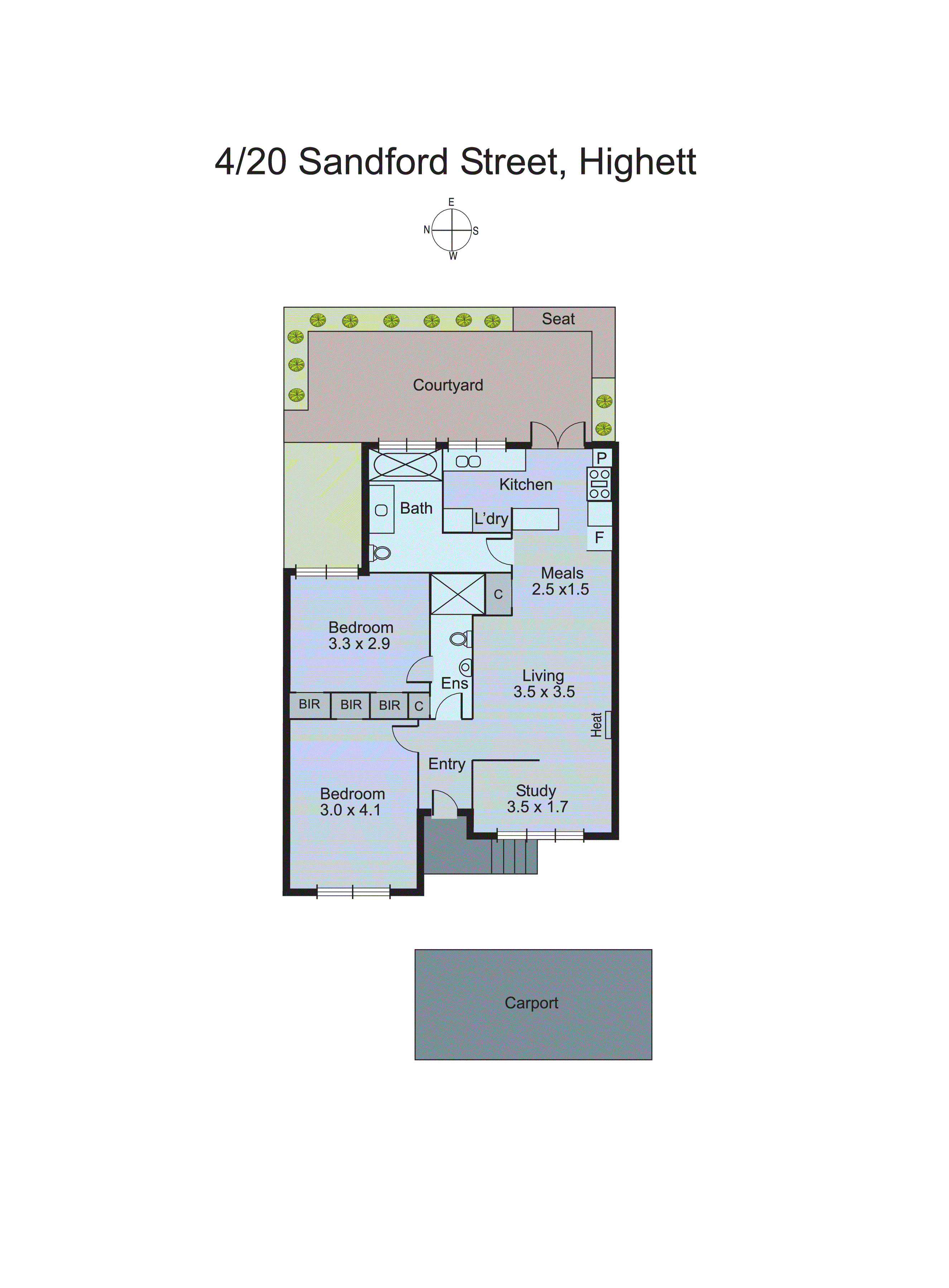 4/20 Sandford Street, Highett VIC 3190 - Floorplan